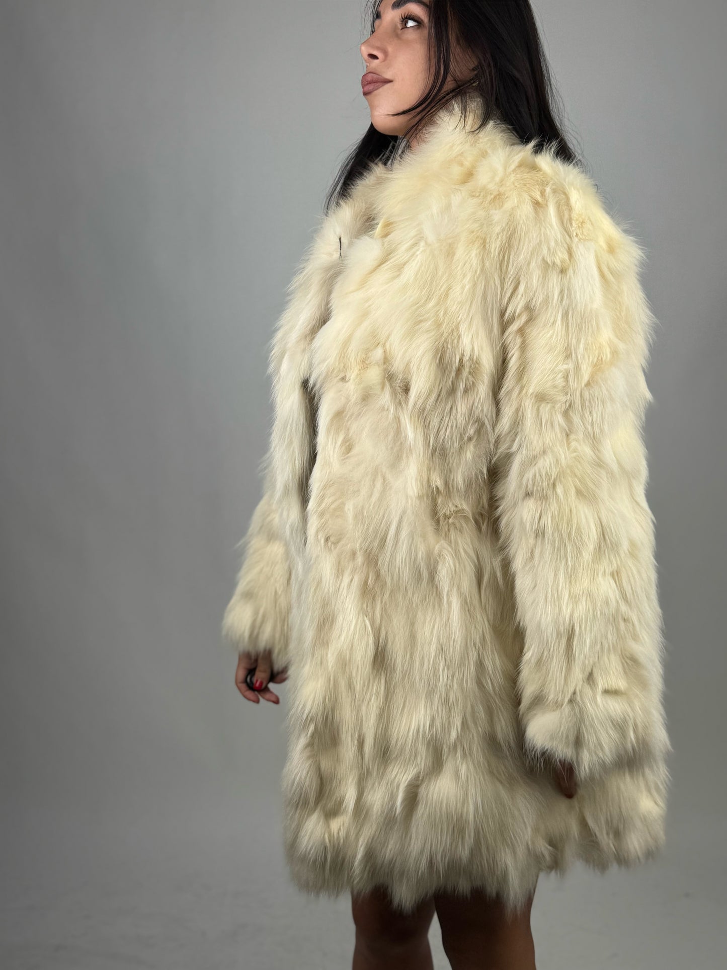 Giacca in volpe white N88