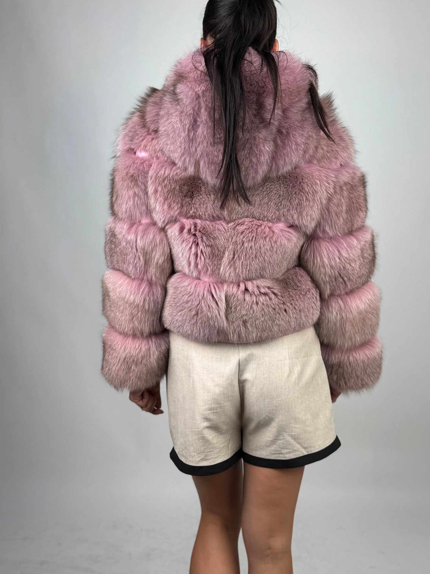 Bomber Elys in volpe rosa