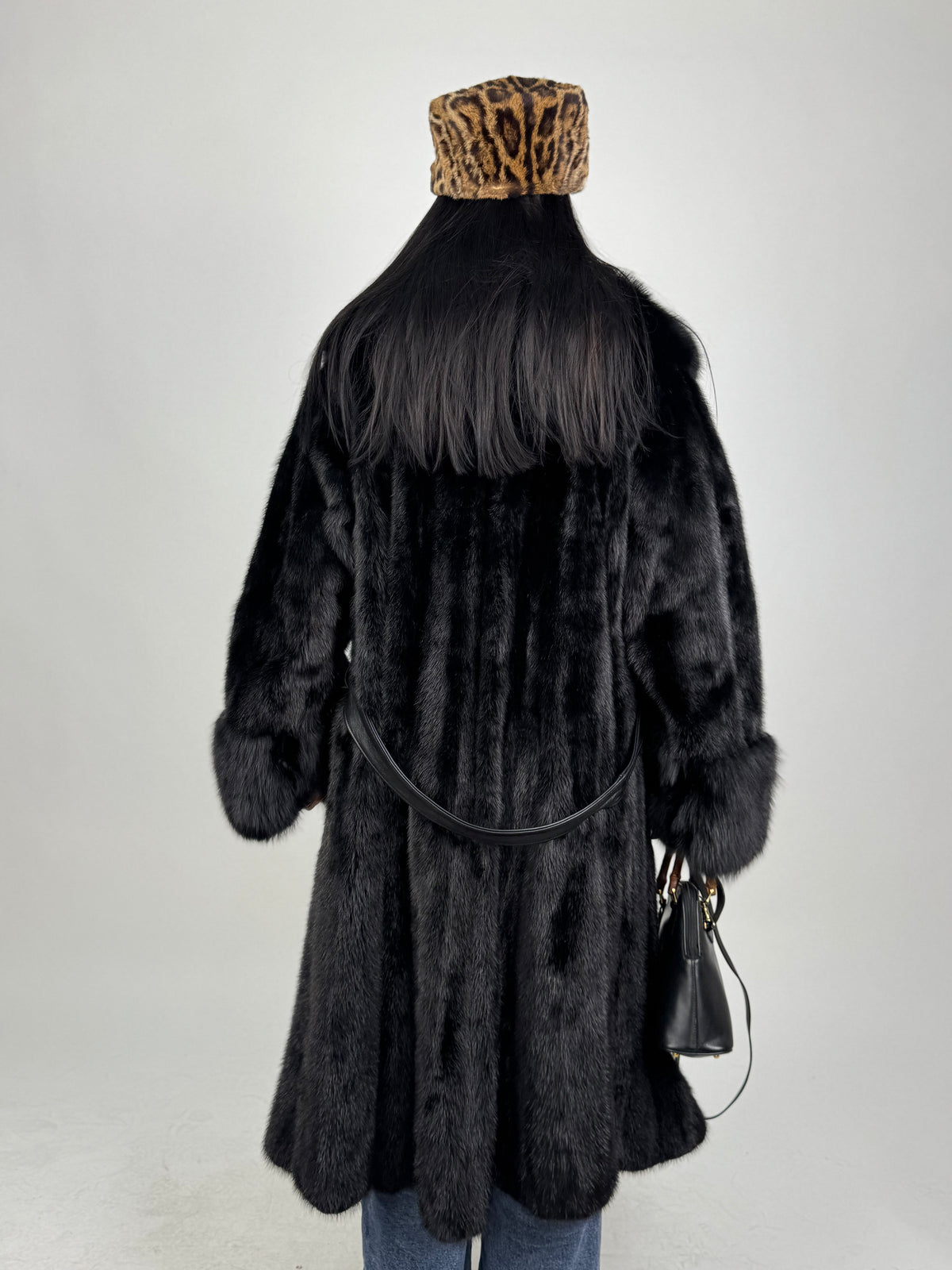 Cappotto in visone e zibellino N664