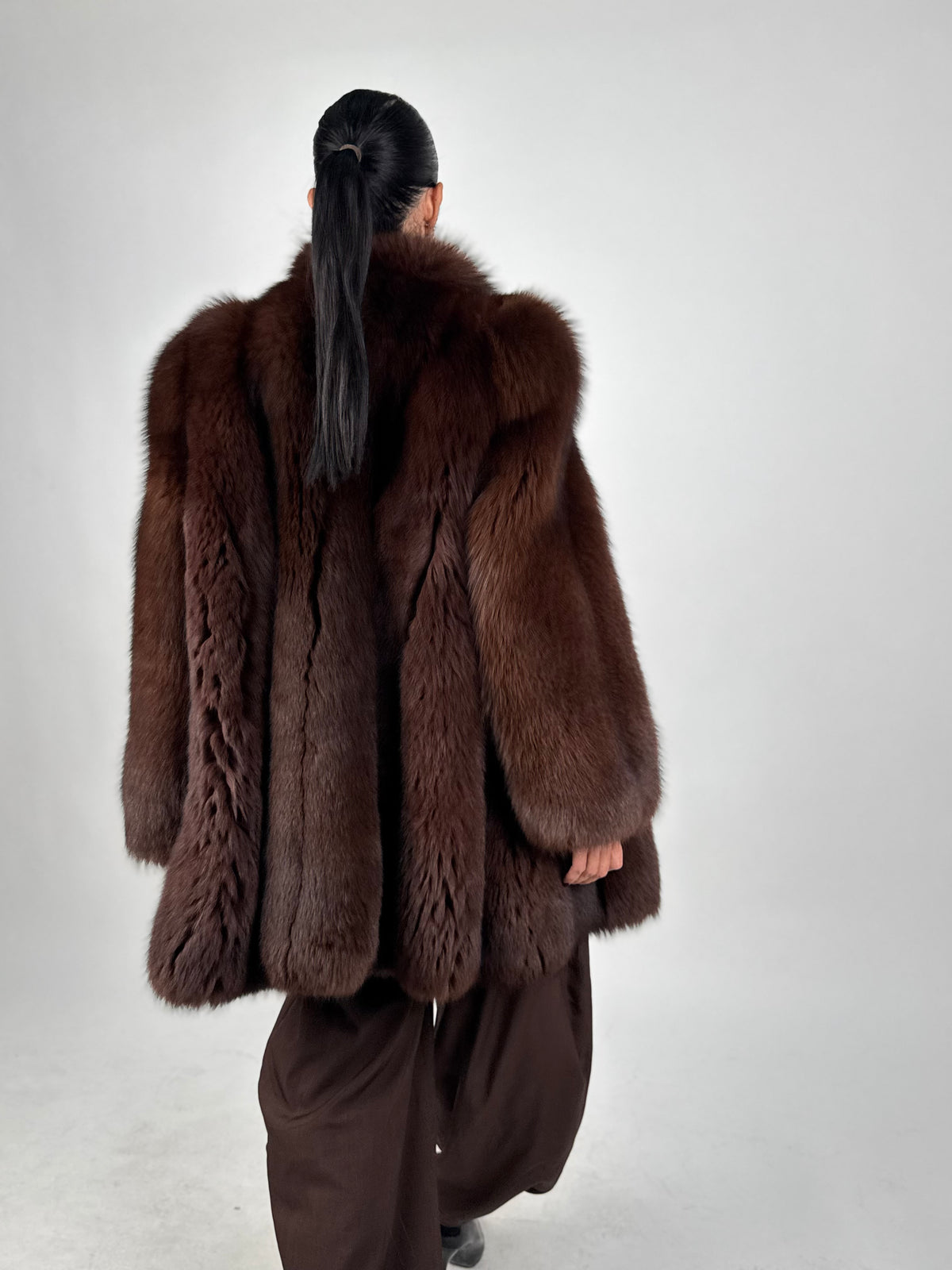 Giacca in volpe brown N785