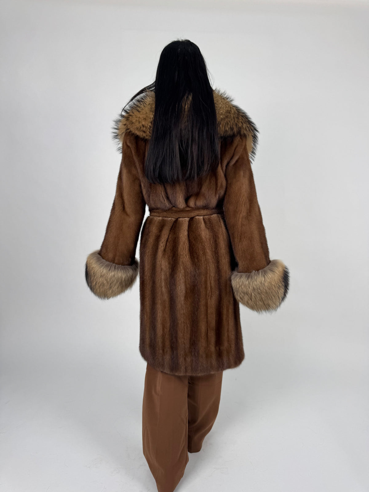 Cappotto in visone e murmasky N746