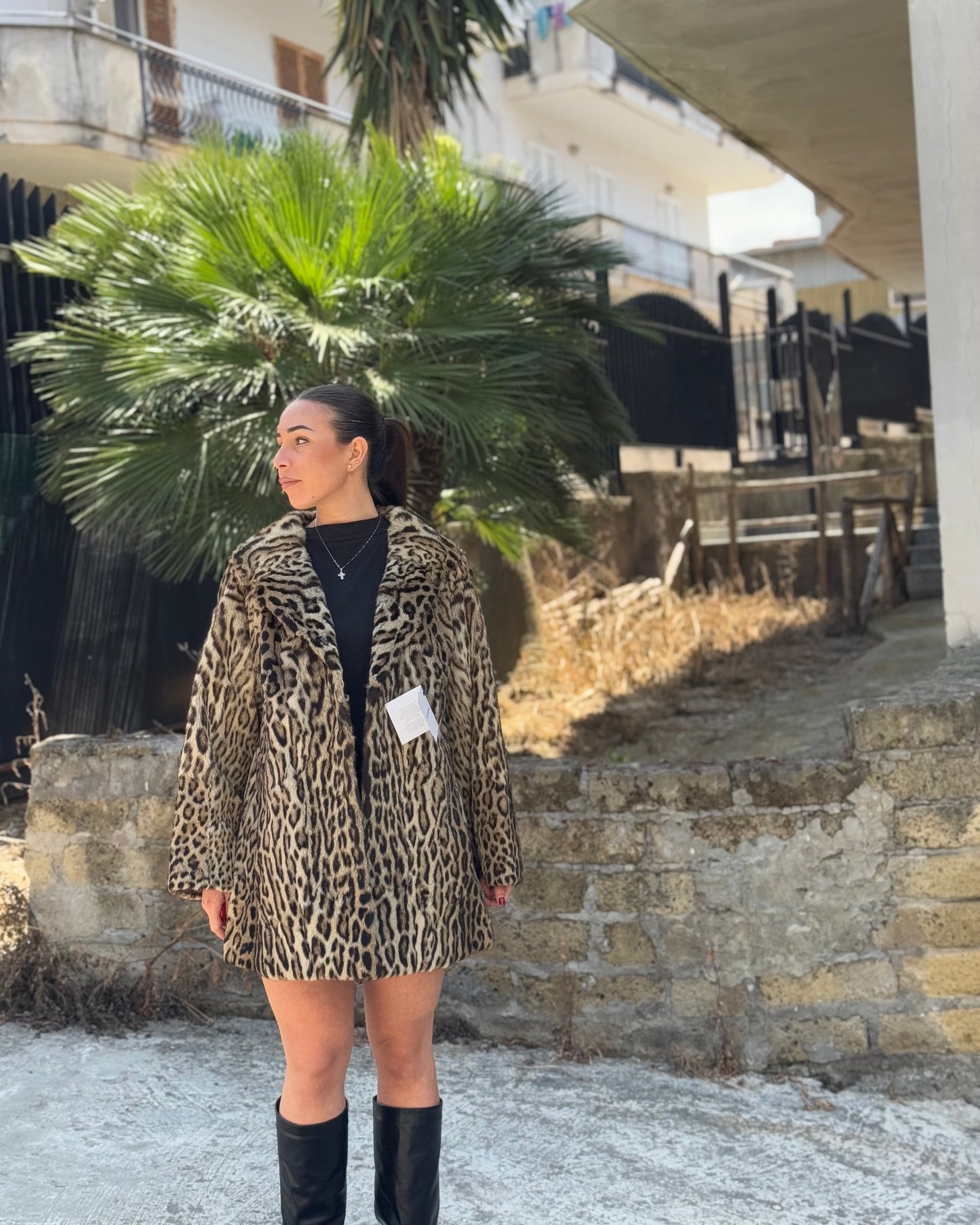 Giacca in leopardo