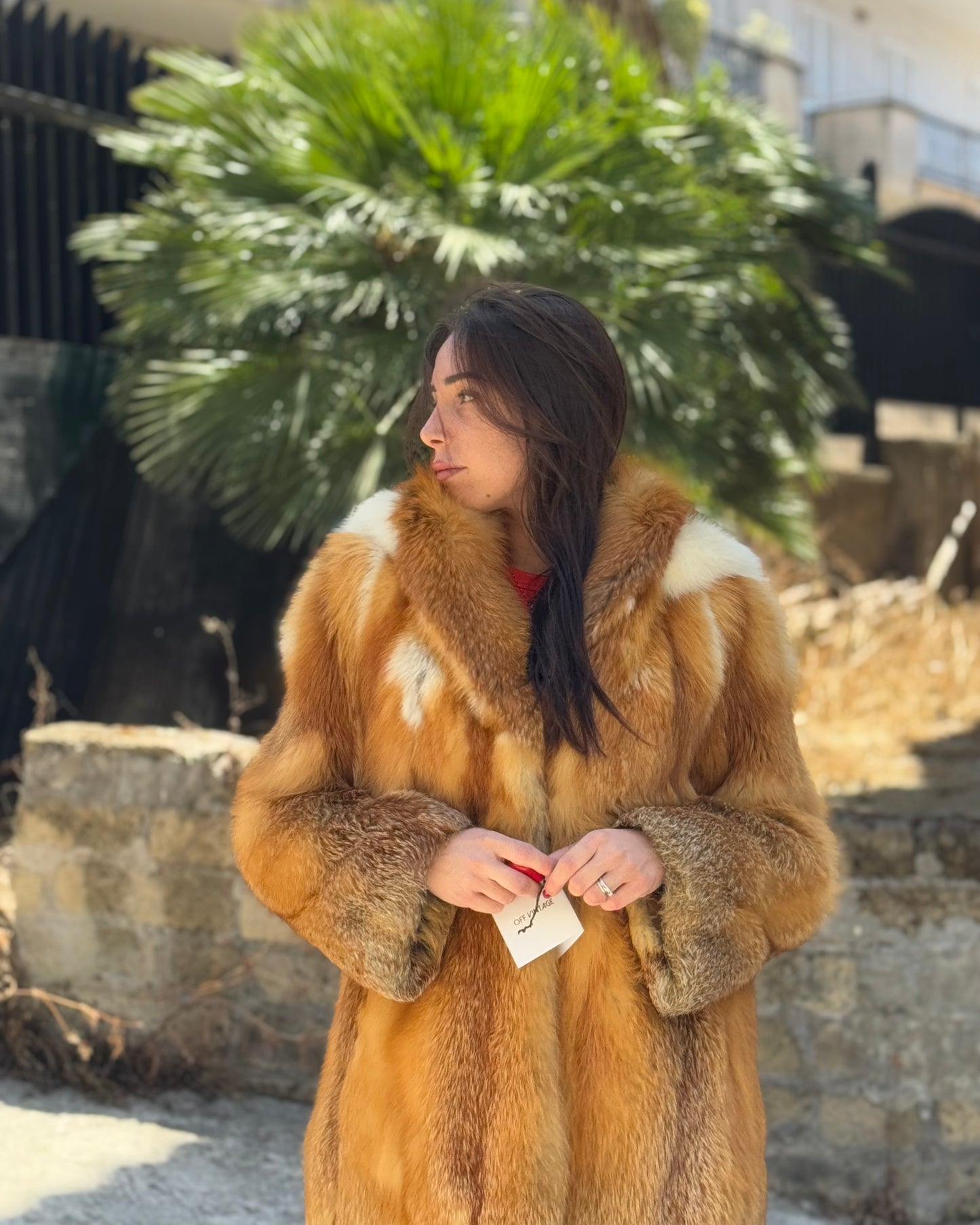 Giacca in volpe rossa