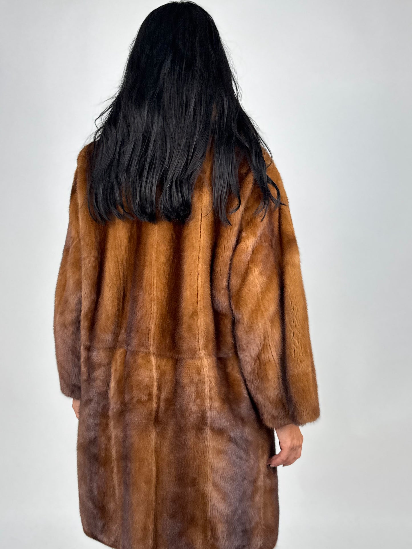 Cappotto in visone e zibellino N697
