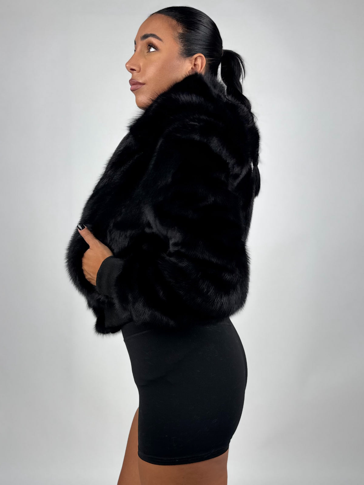 Mink Bomber Jacket