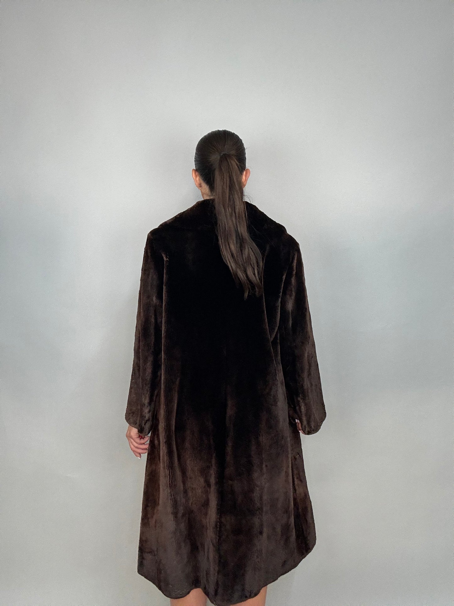 Cappotto in castoro rasato