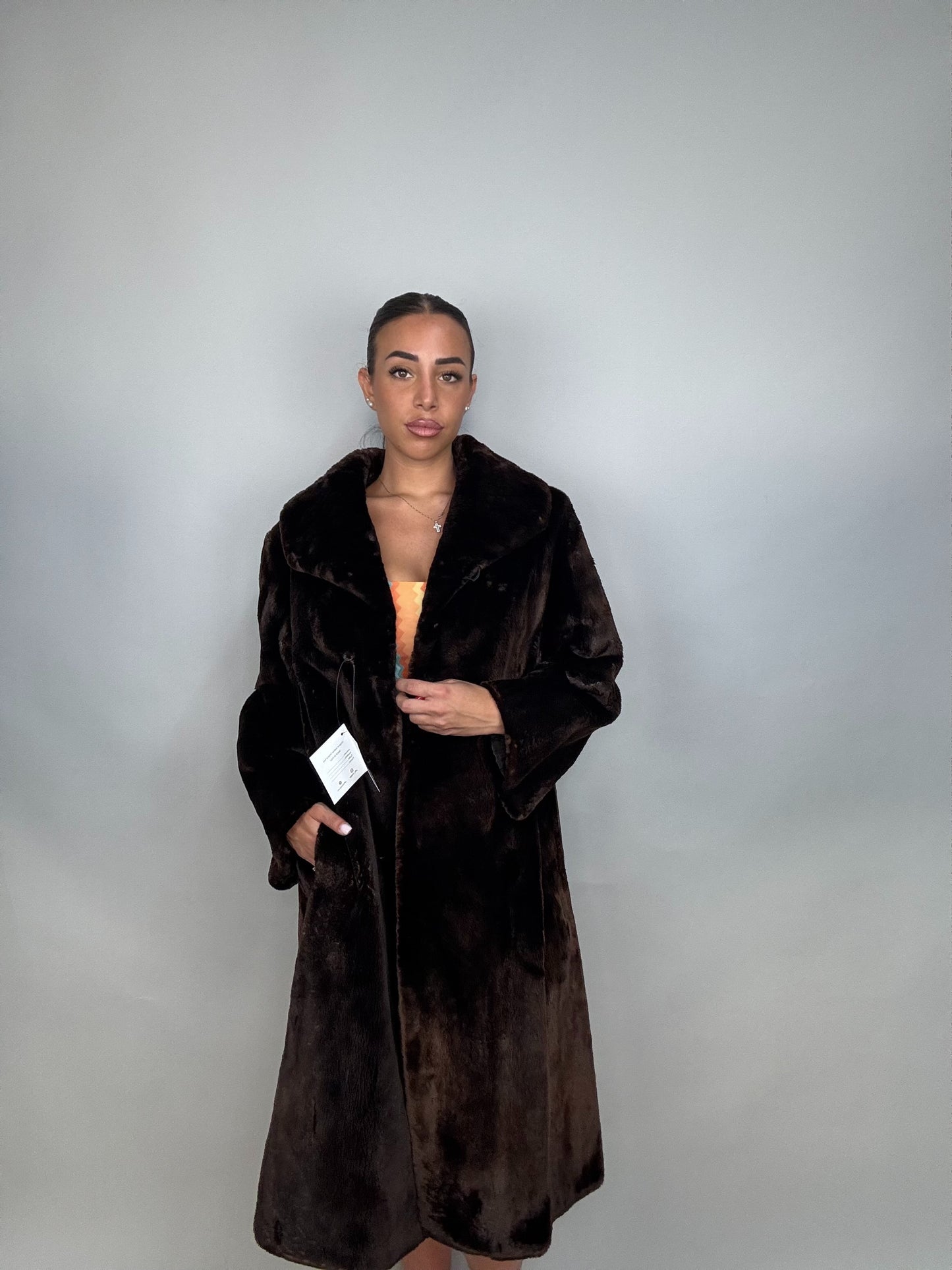 Cappotto in castoro rasato