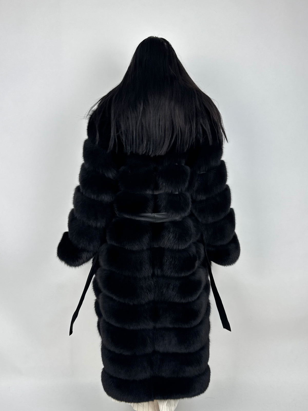 Cappotto in volpe black N142