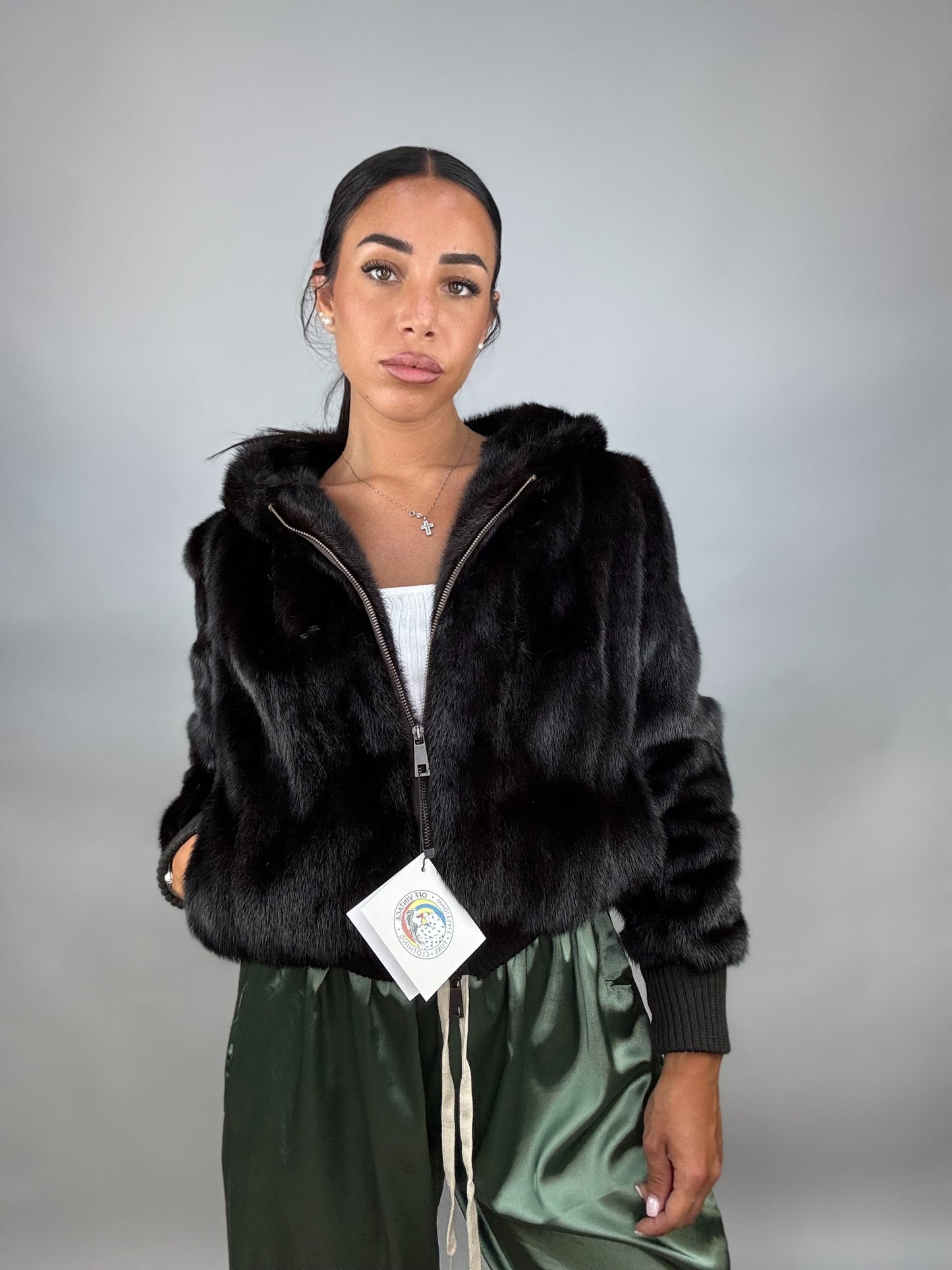Bomber in visone