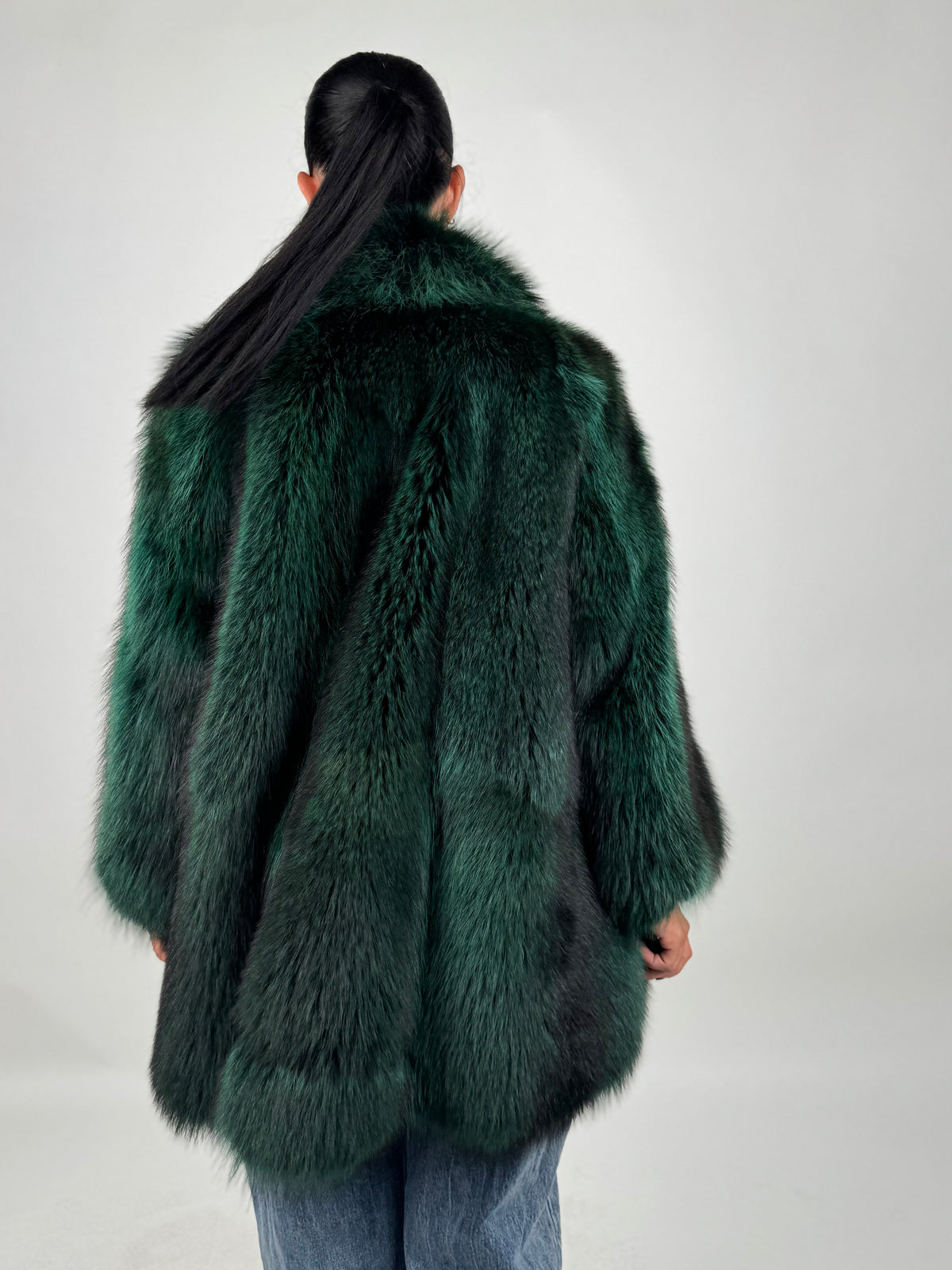 Giacca in volpe green N148