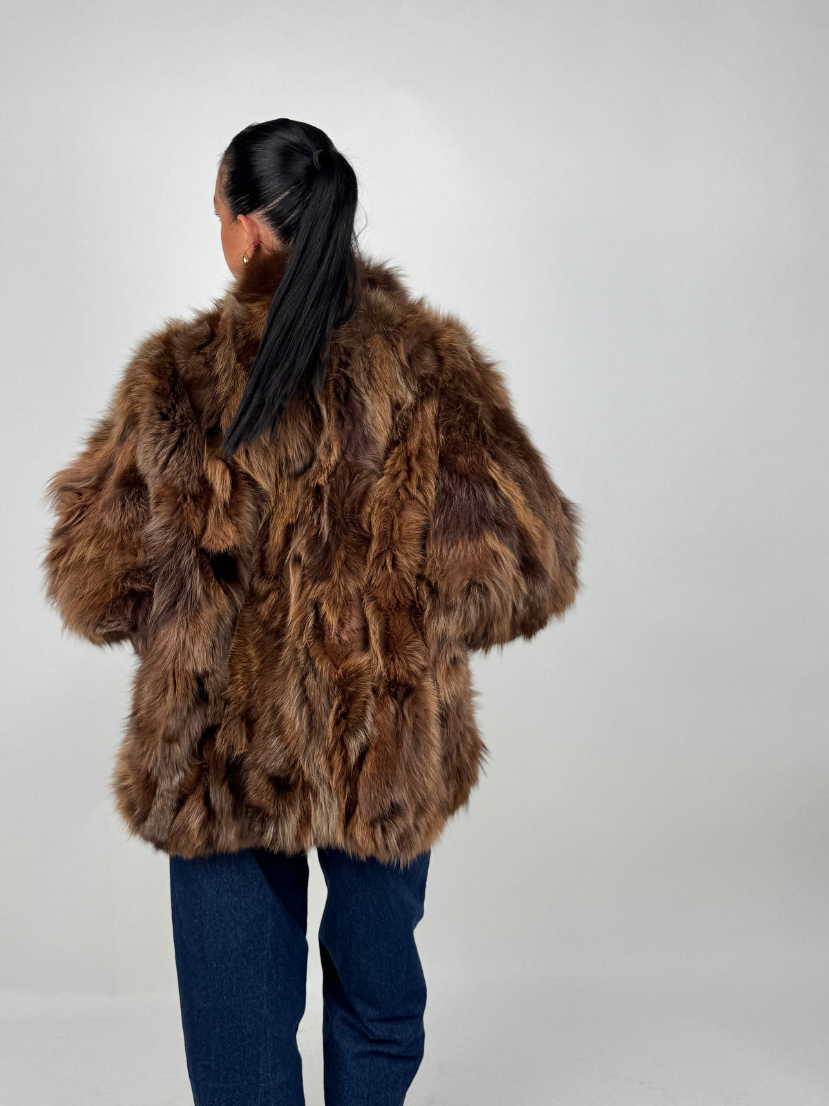 Giacca in volpe brown N155