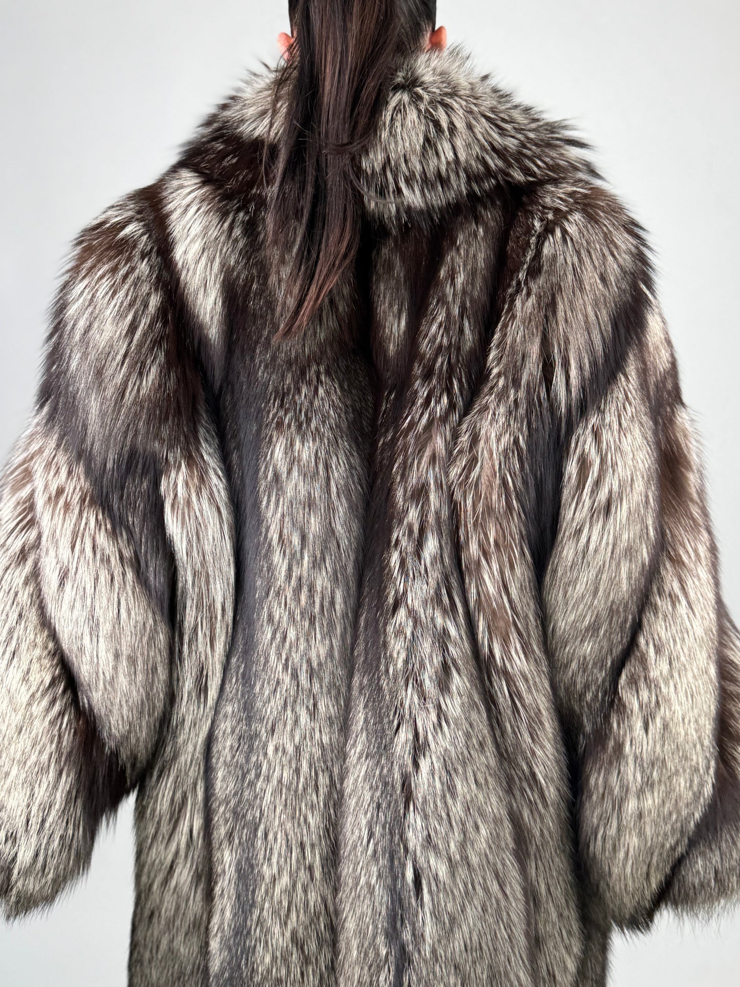 Cappotto in volpe argentata N35