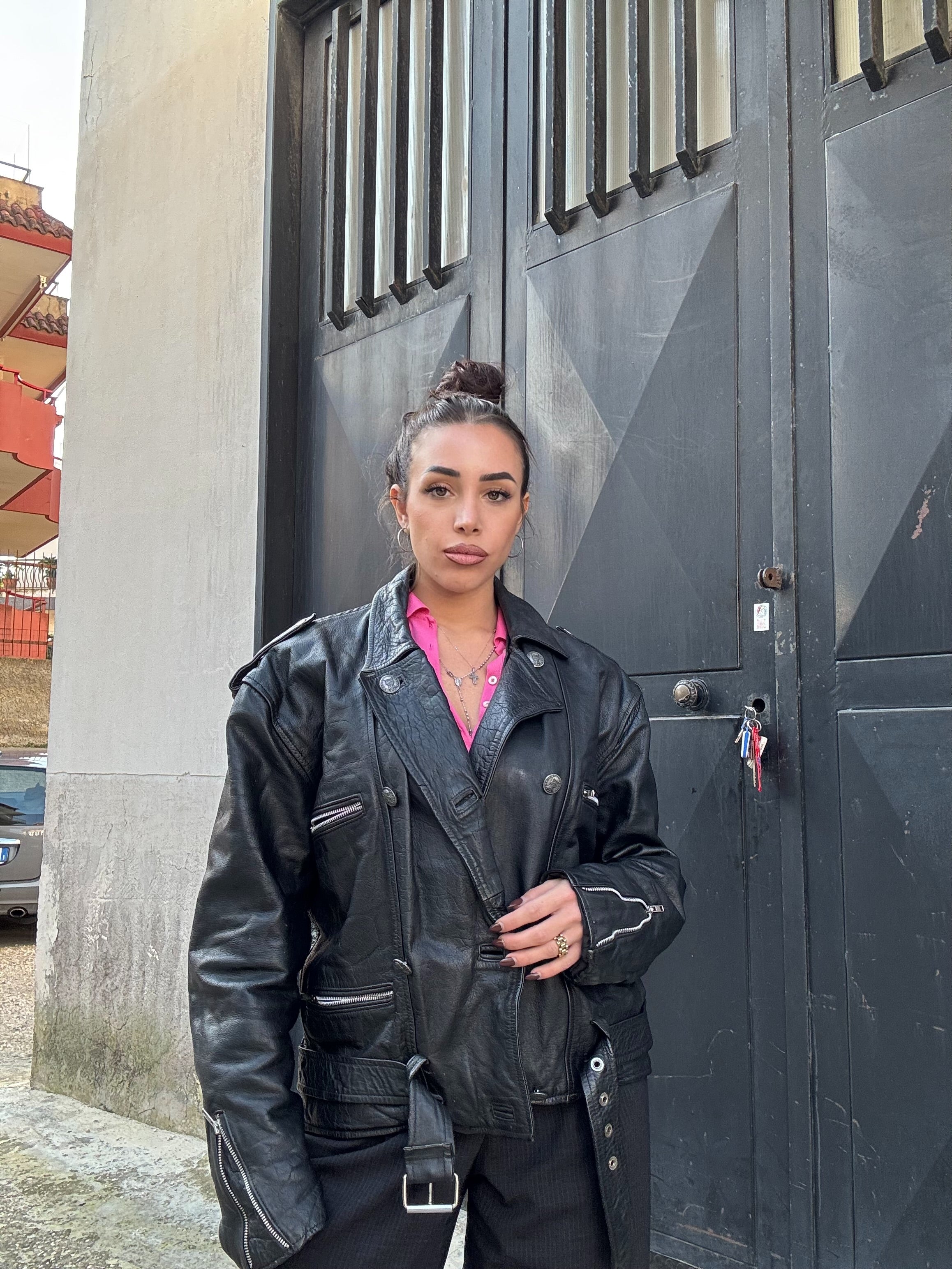 Leather jacket