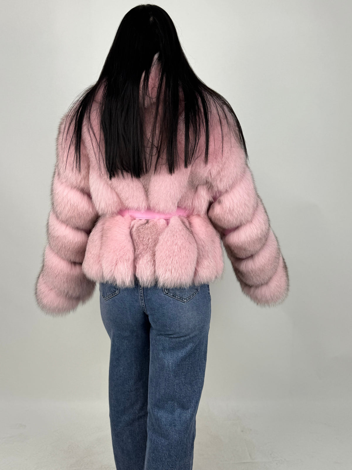Giacca Sandy in volpe pink