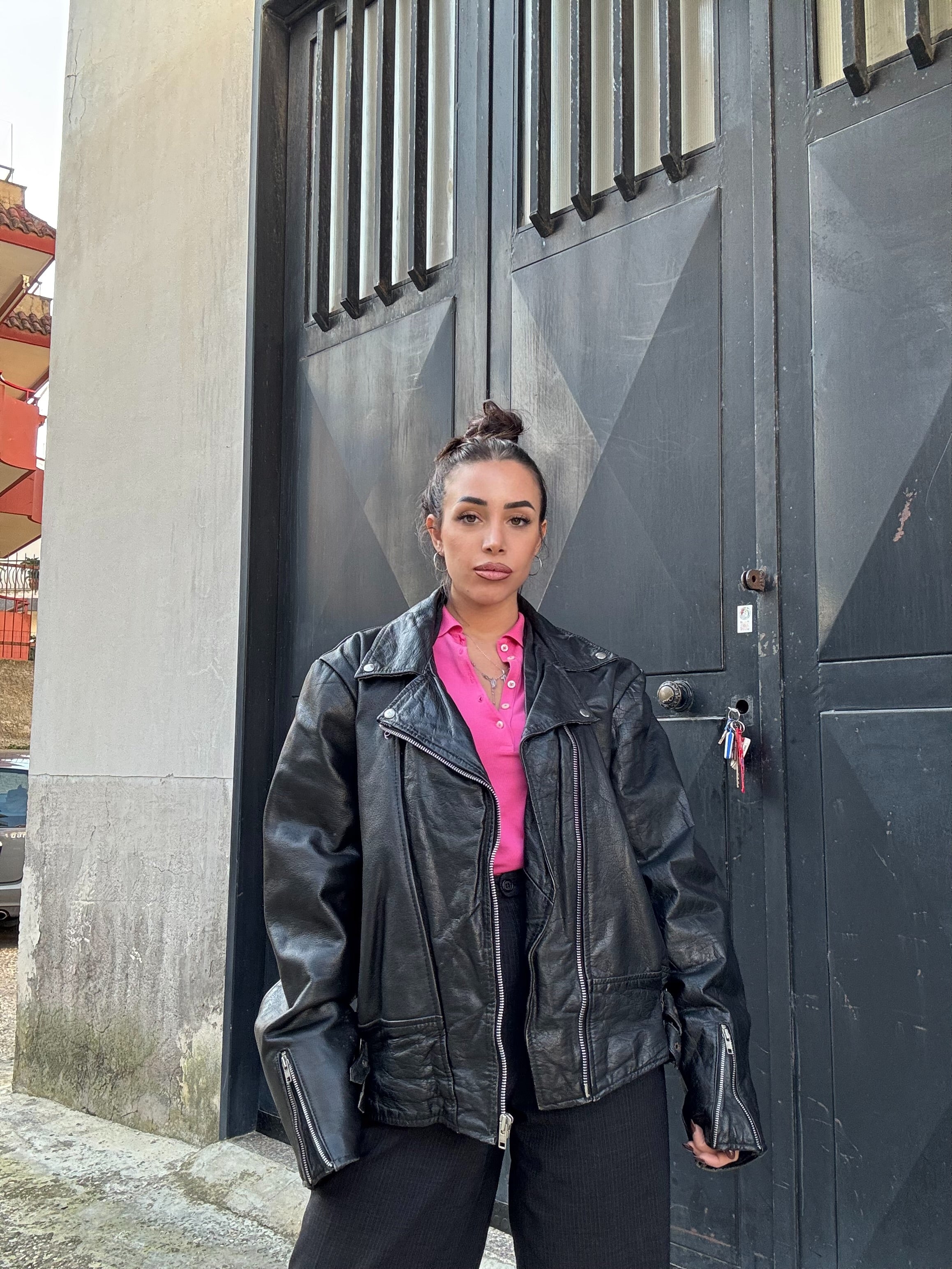 Leather jacket