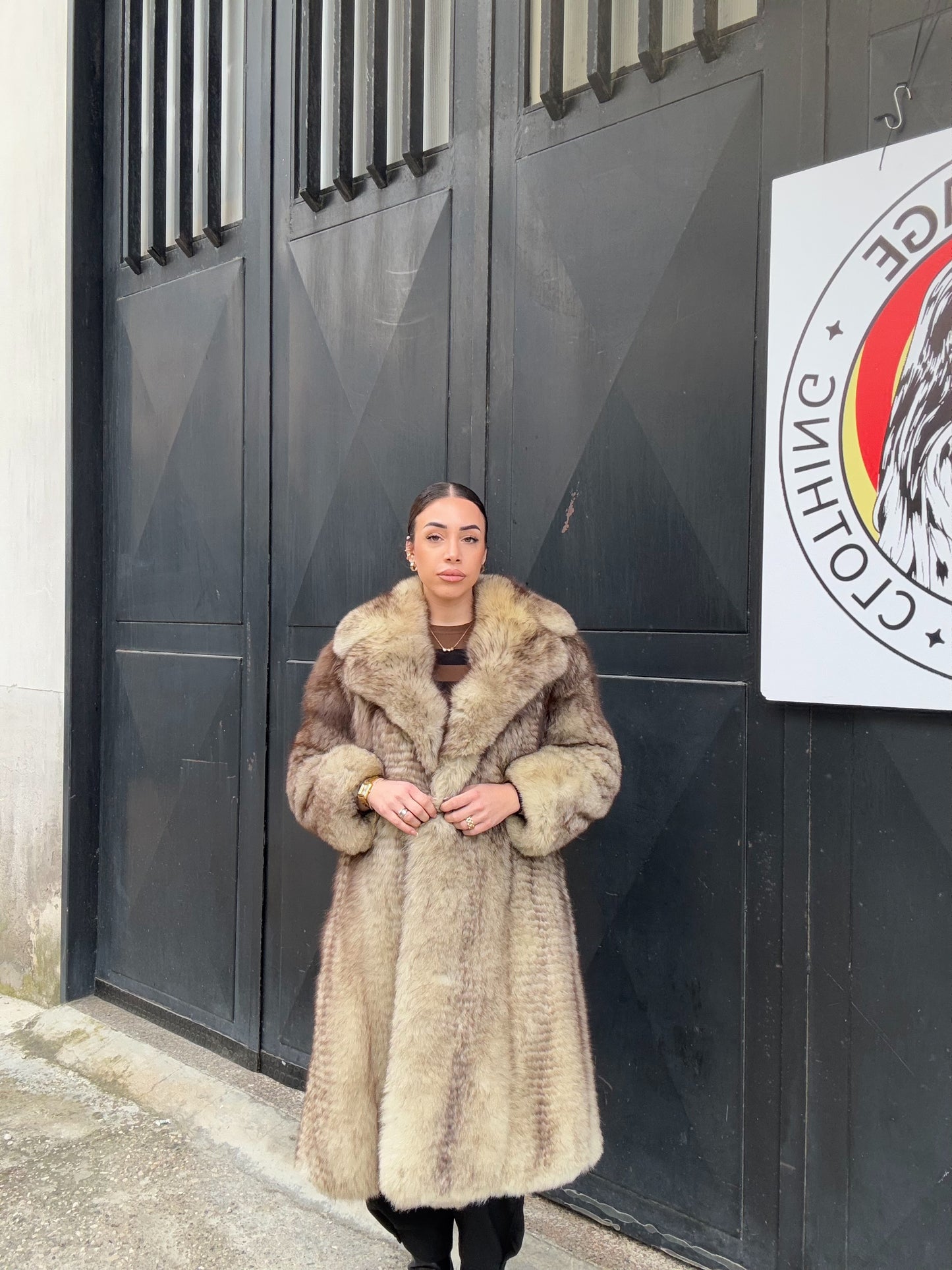 Cappotto in volpe della groenlandia