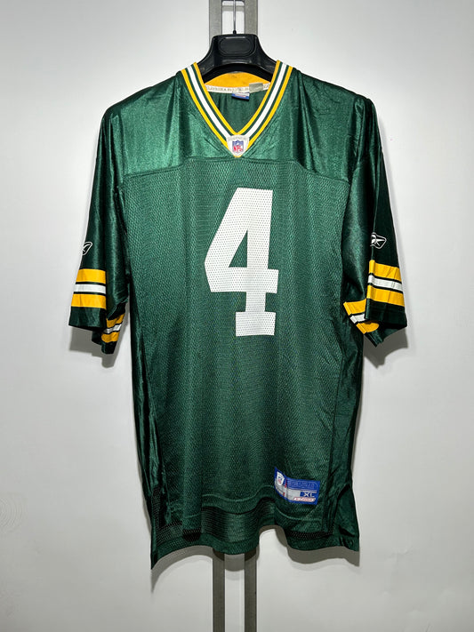 T-shirt football anni '90 Vintage Brett Favre Green Bay Packers NFL