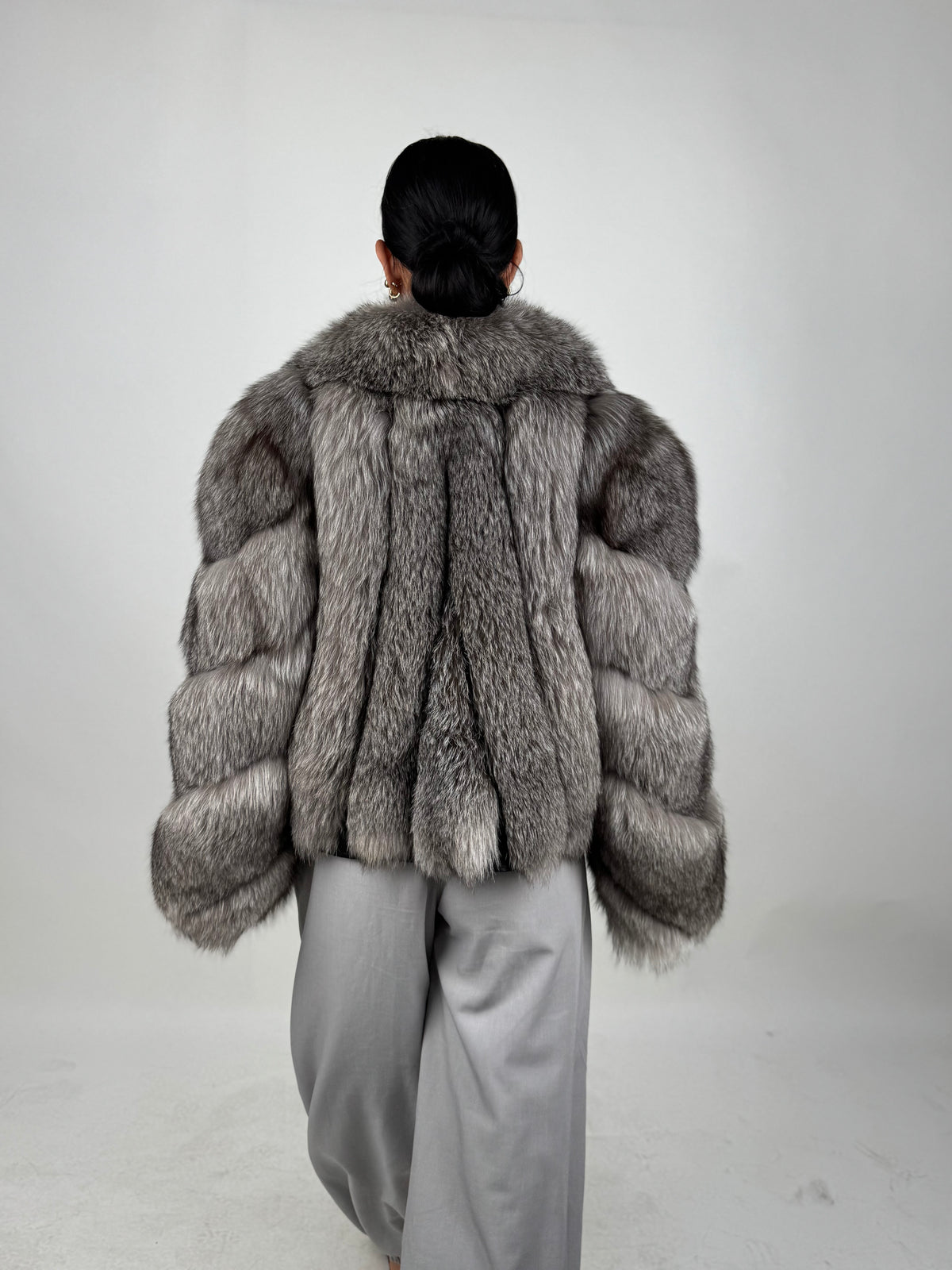 Giacca Silvie in volpe frost
