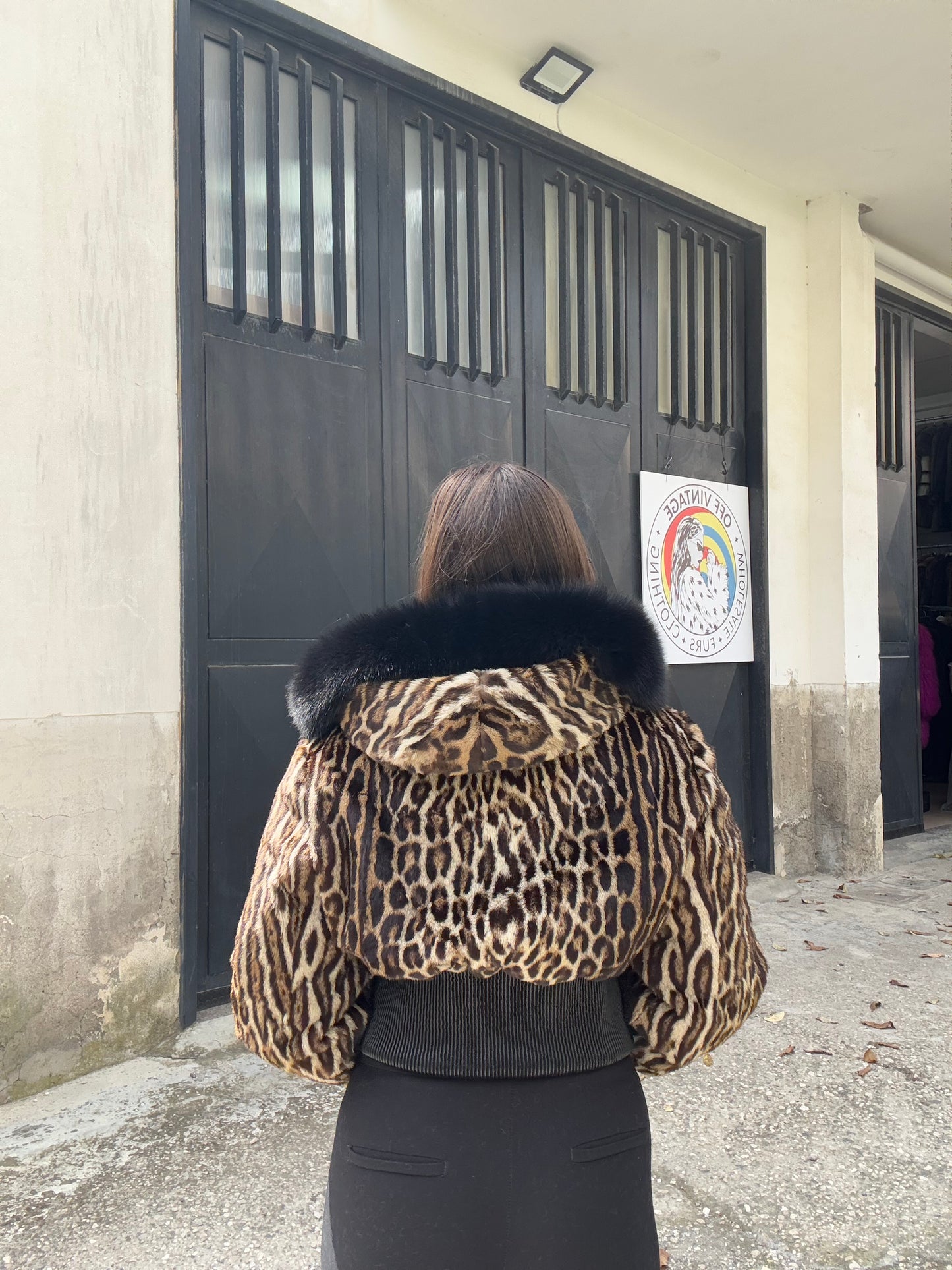 Giacca in leopardo