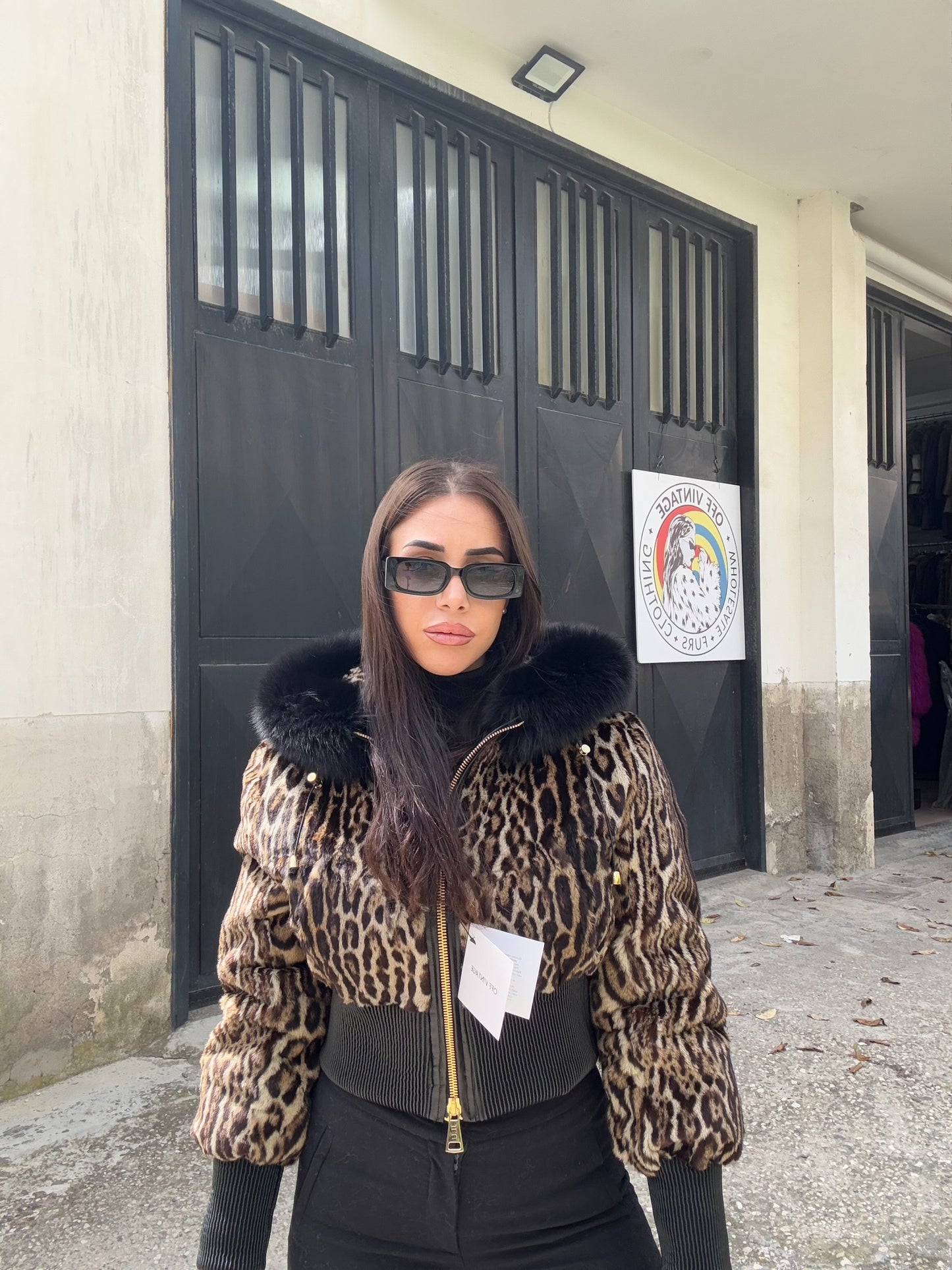 Giacca in leopardo