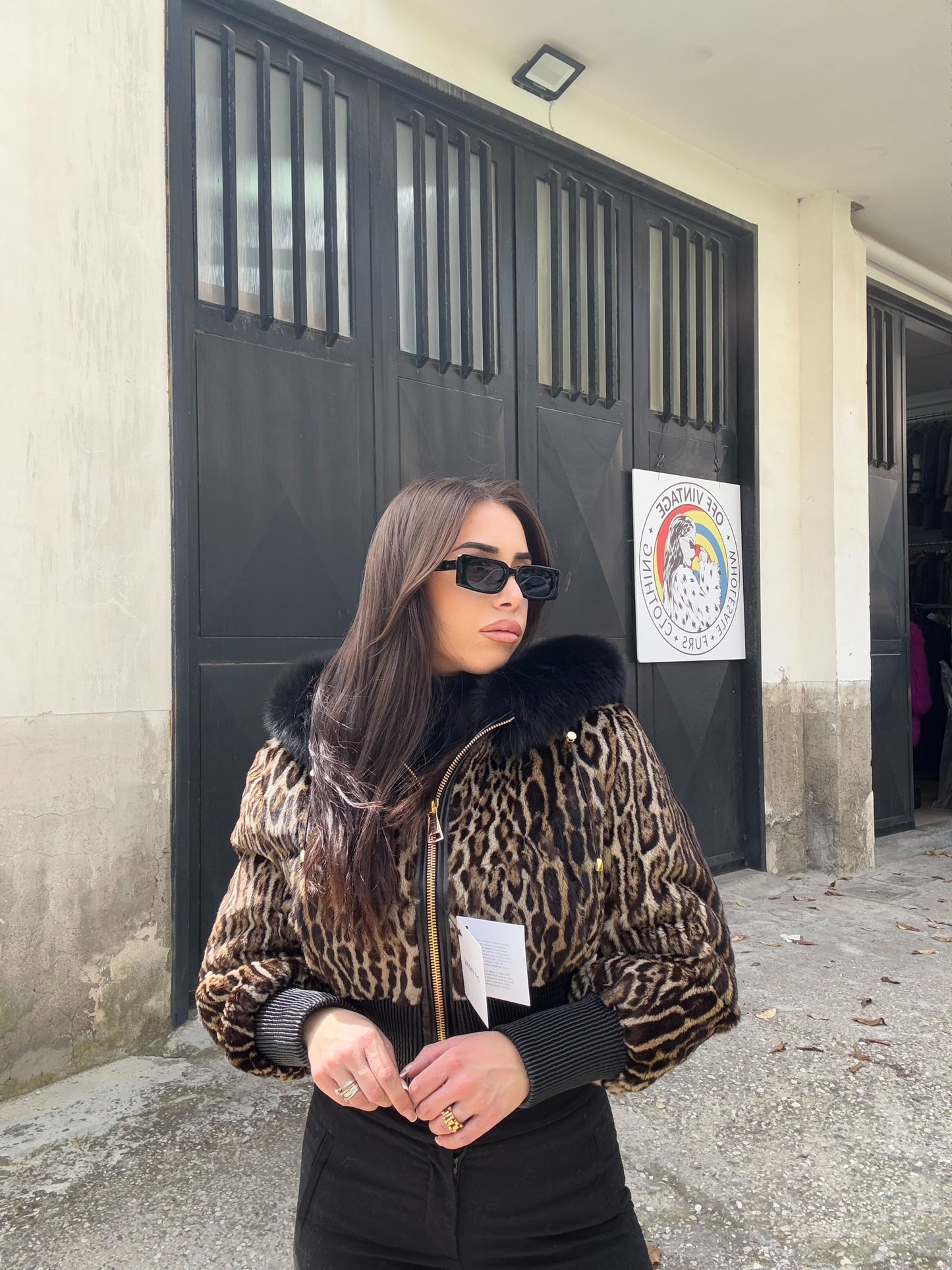 Giacca in leopardo