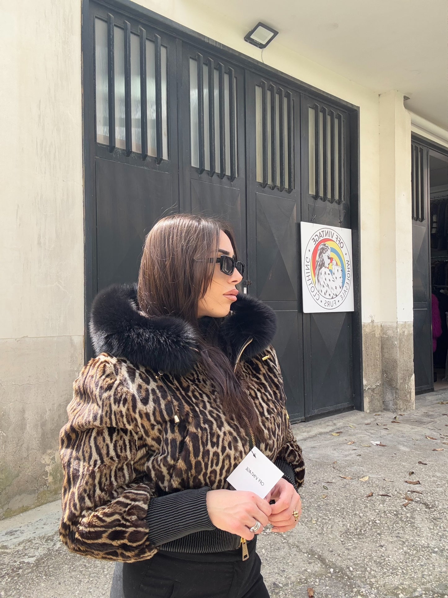 Giacca in leopardo
