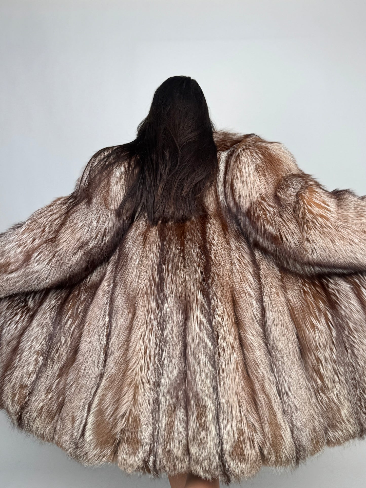 Cappotto in volpe caramel N42