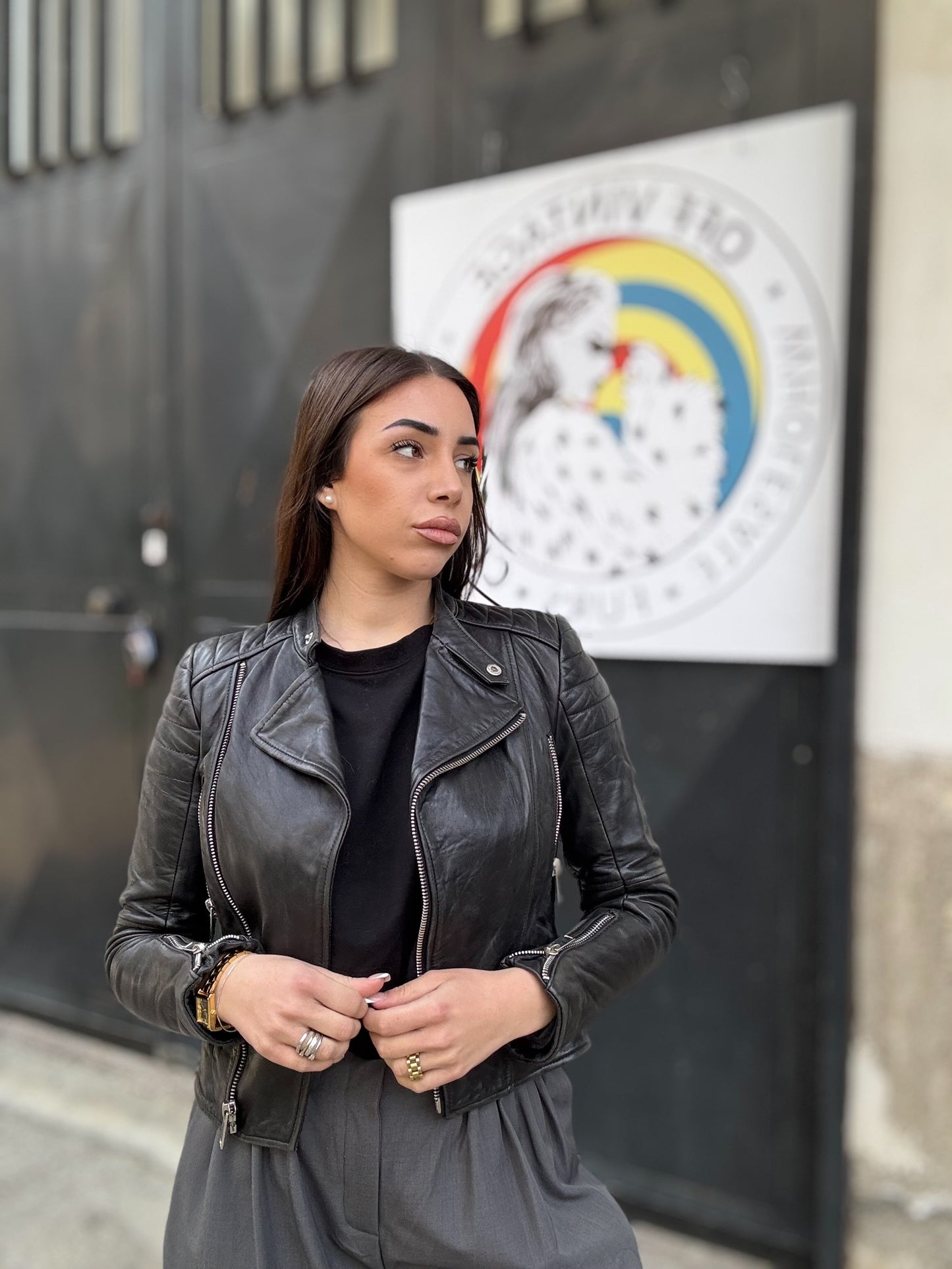 Chiodo in pelle
