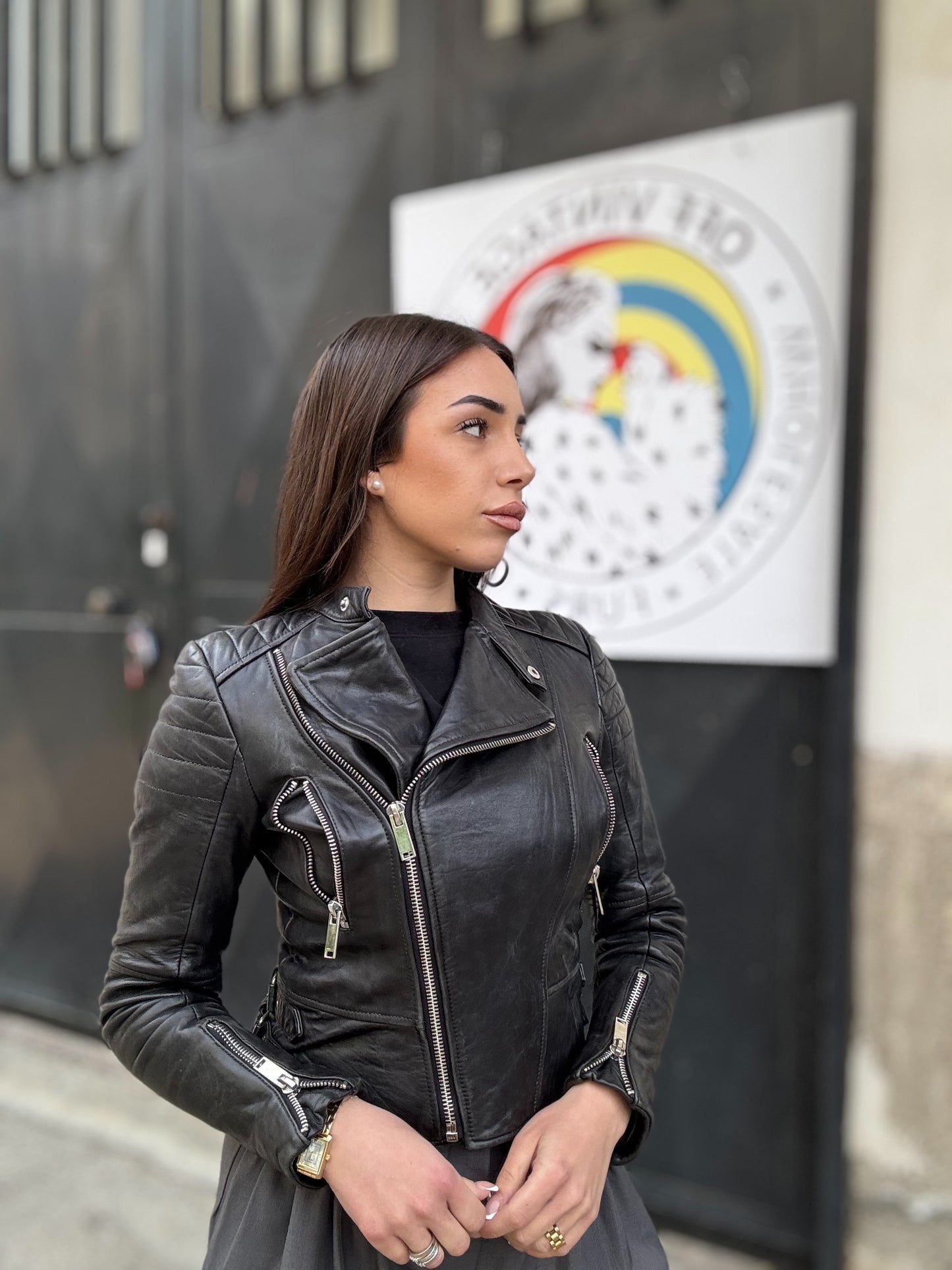Chiodo in pelle