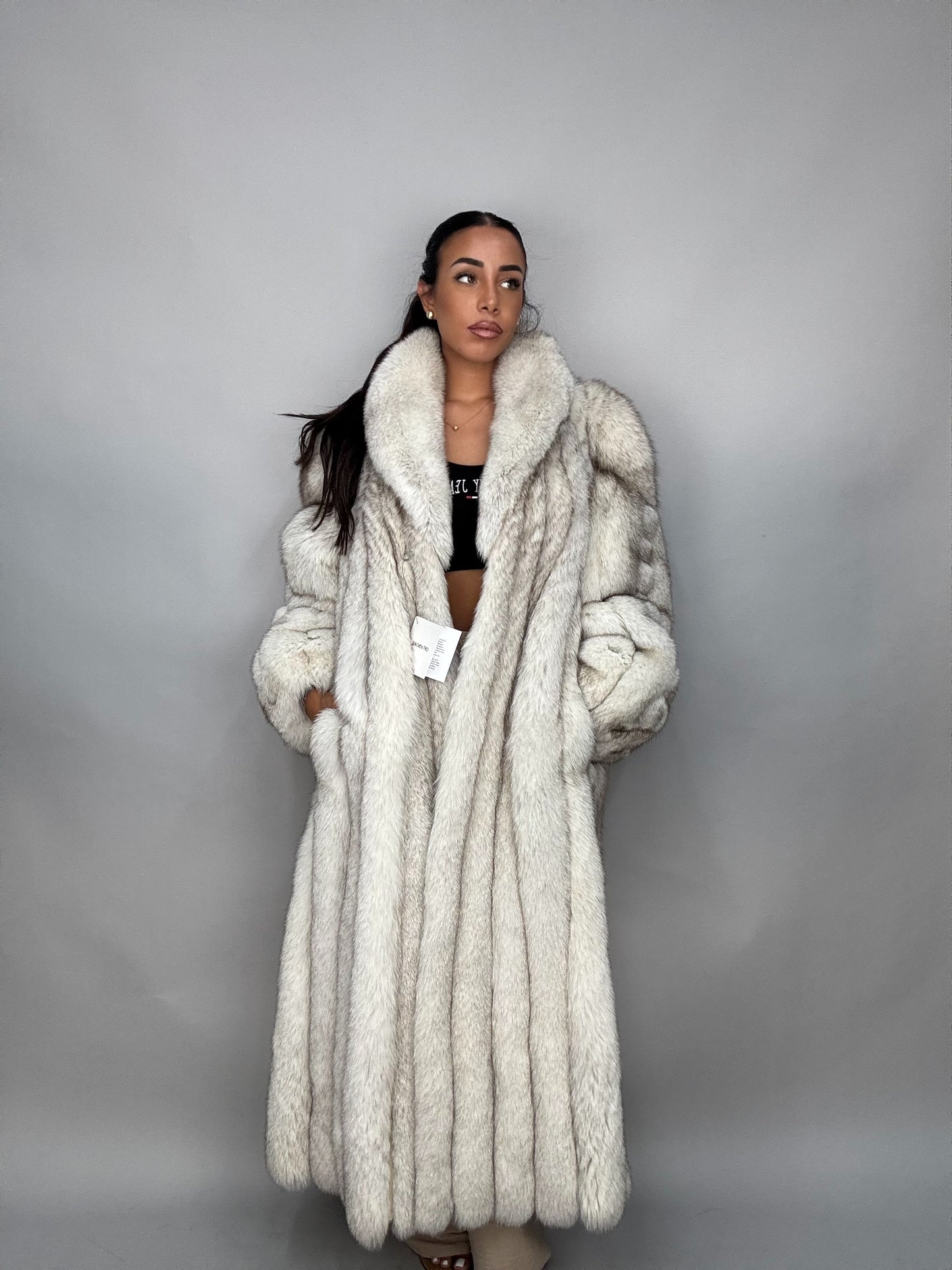 Cappotto in volpe della groenlandia