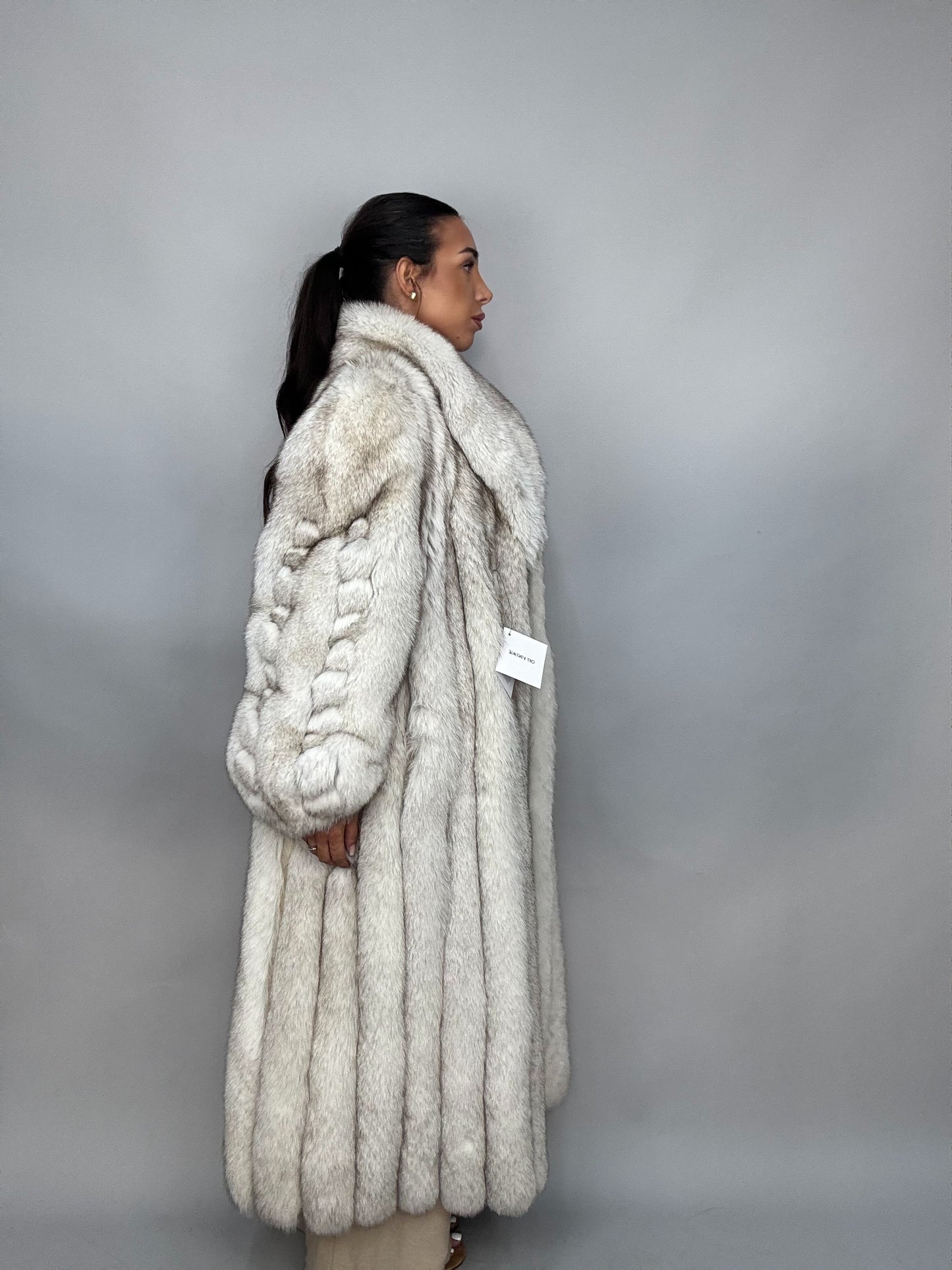 Cappotto in volpe della groenlandia
