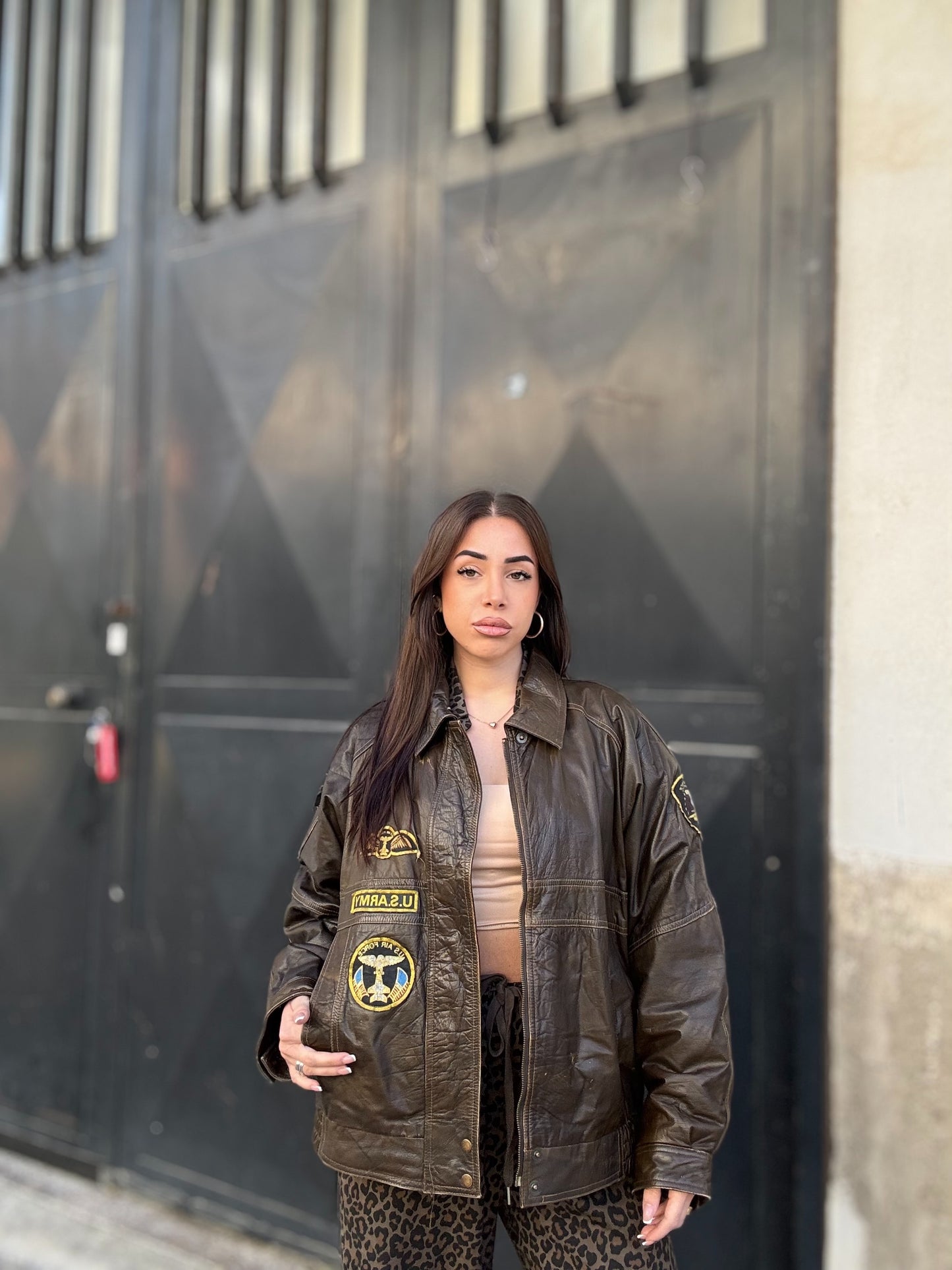 Giacca in pelle U.S. Army