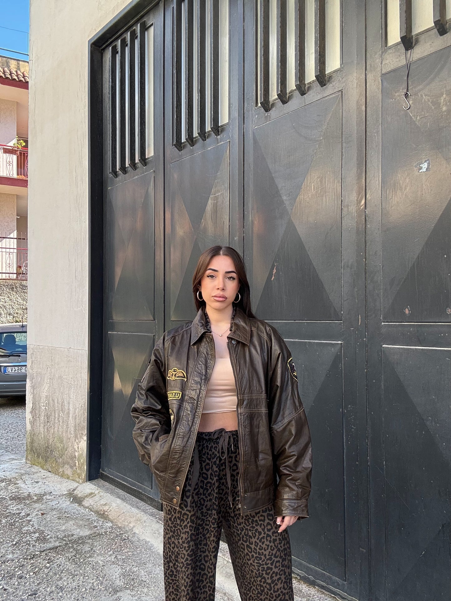 Giacca in pelle U.S. Army