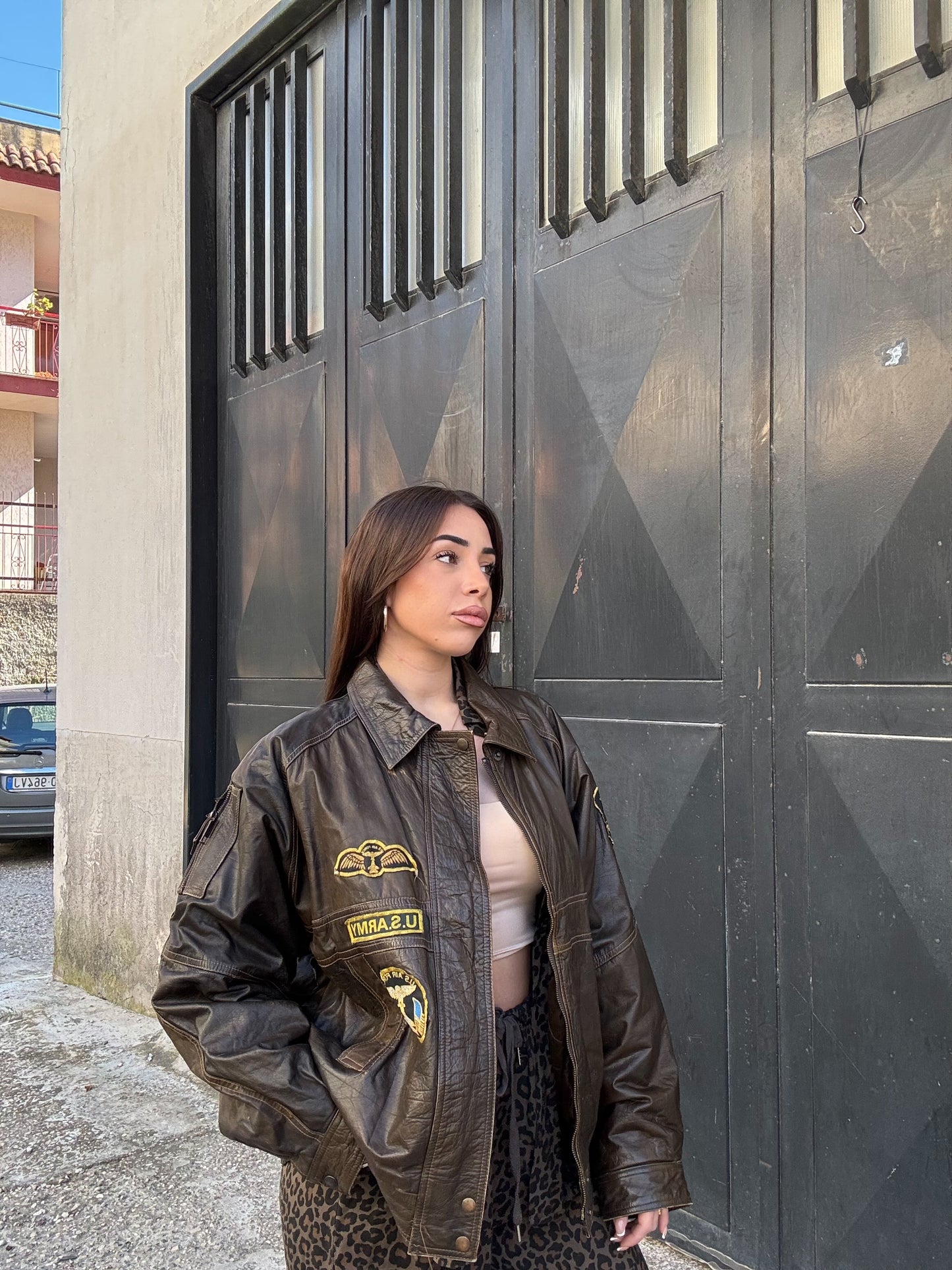Giacca in pelle U.S. Army