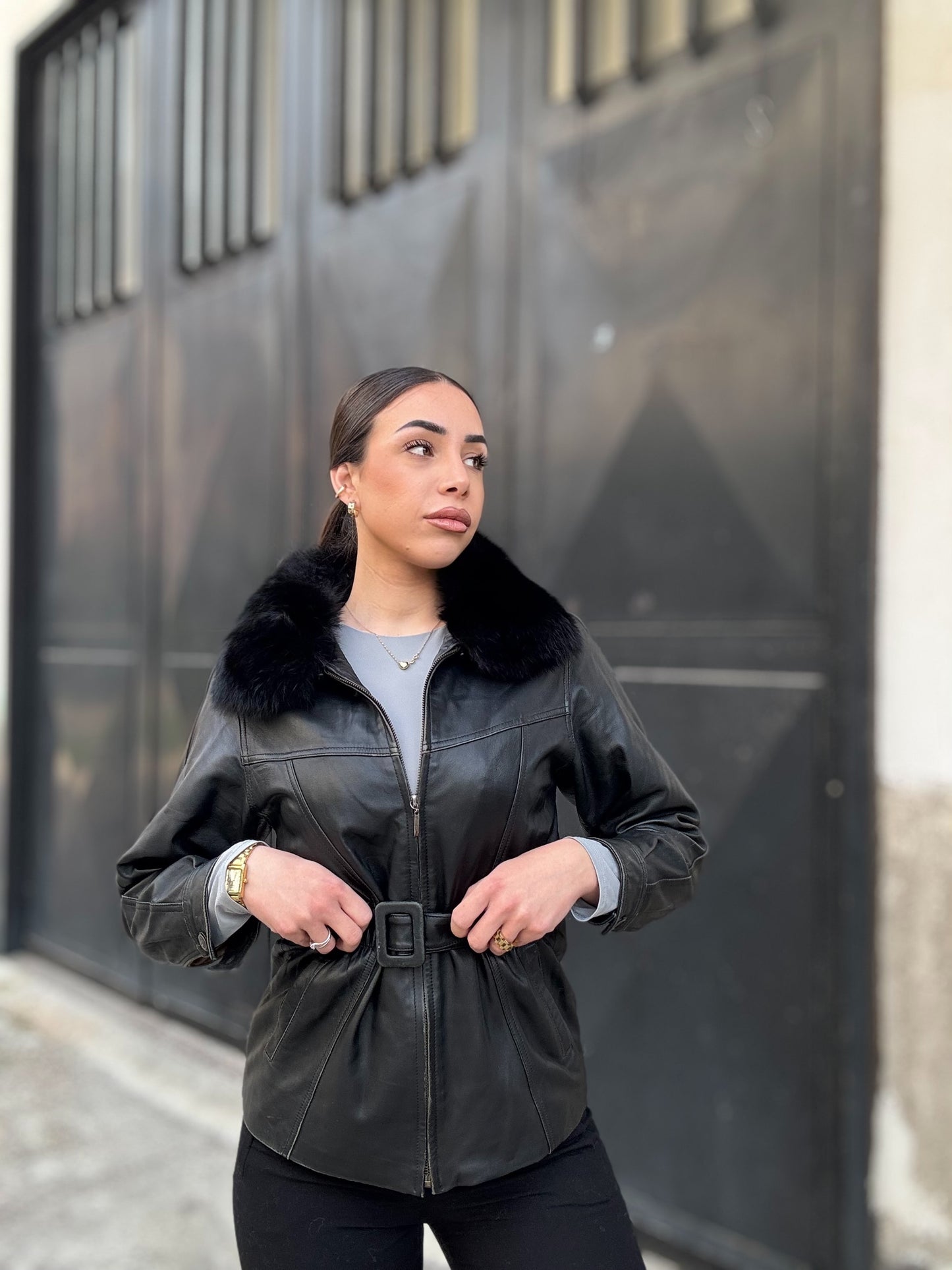 Giacca in pelle