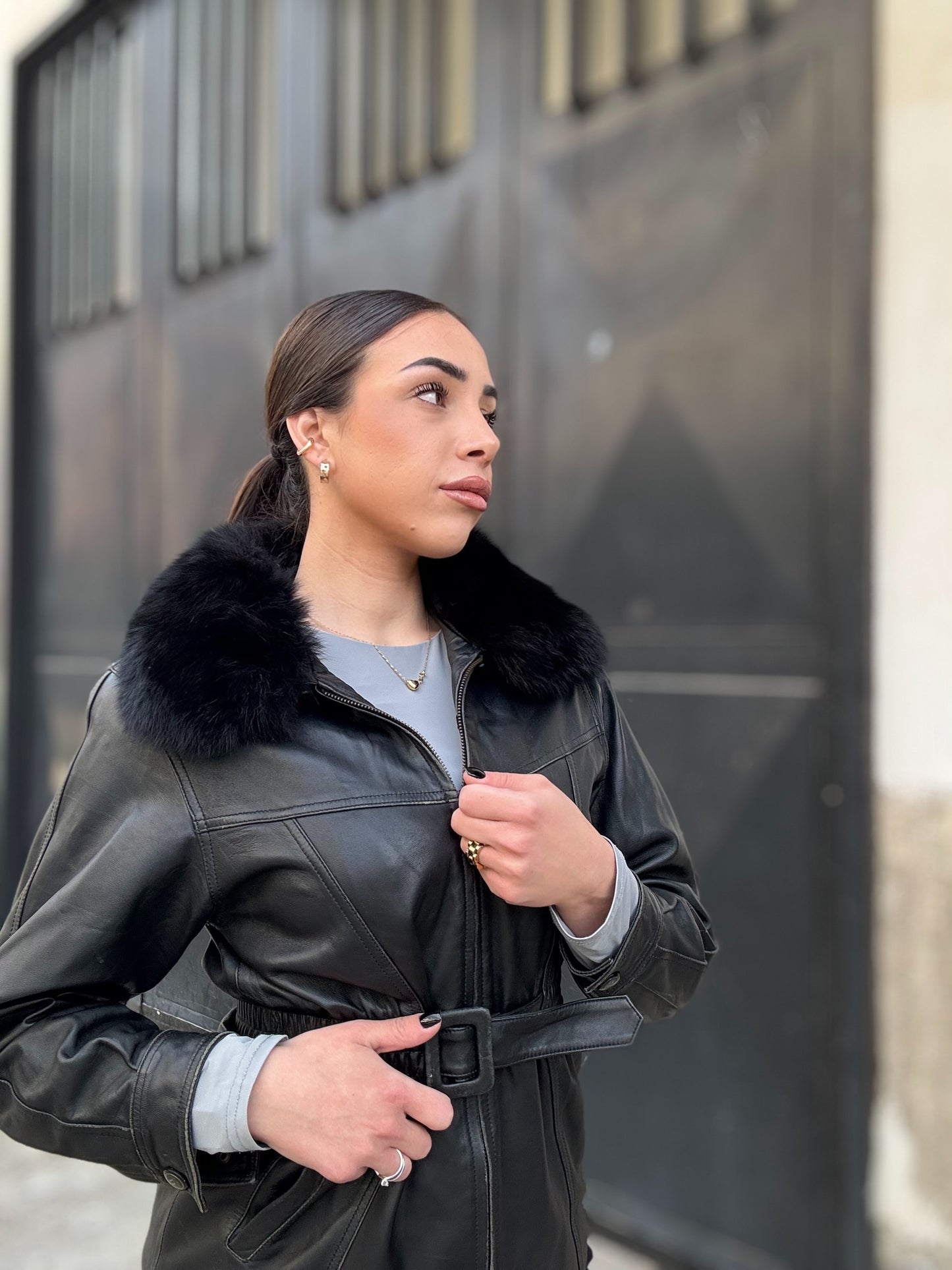 Giacca in pelle
