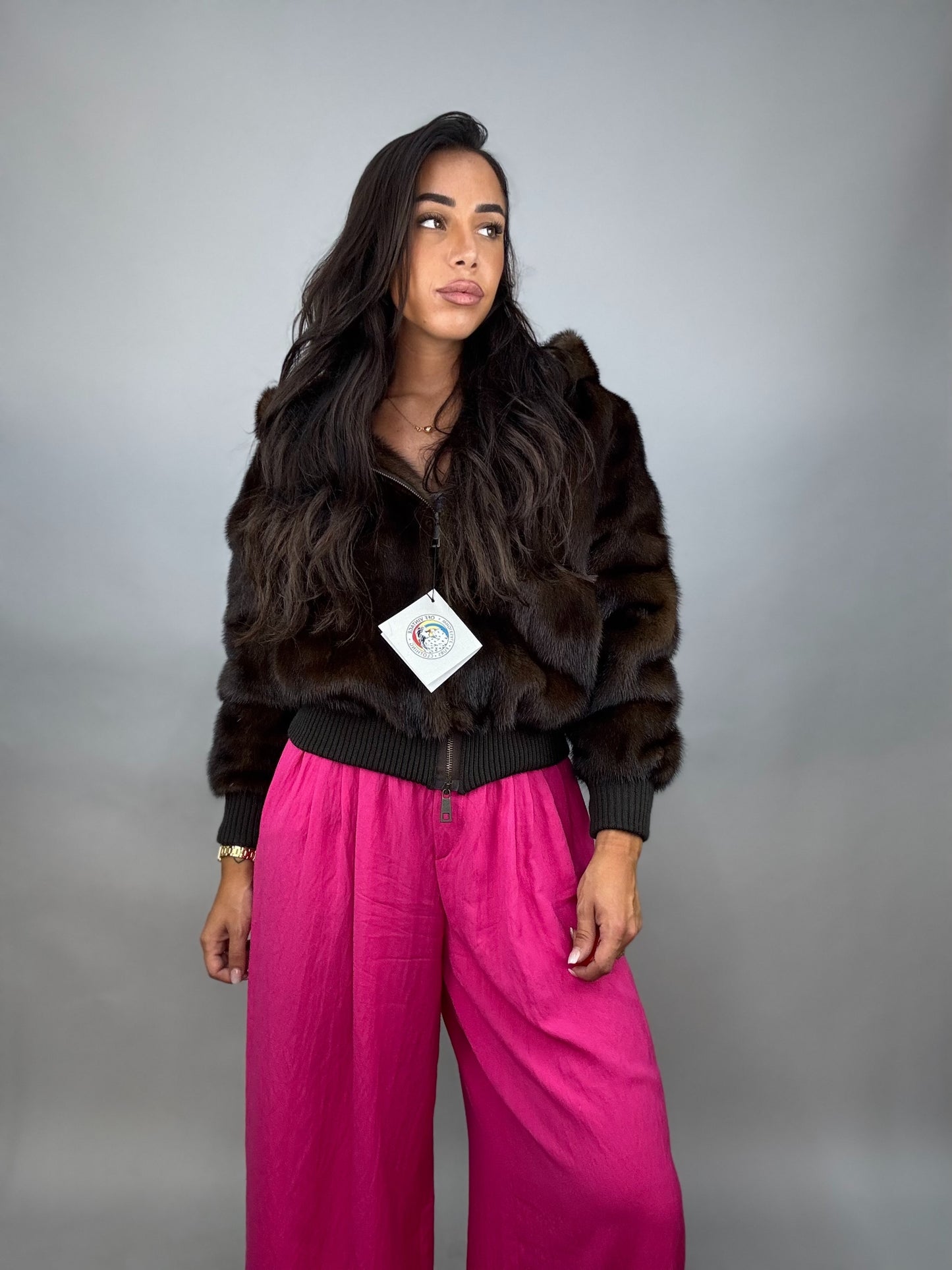 Mink Bomber Jacket