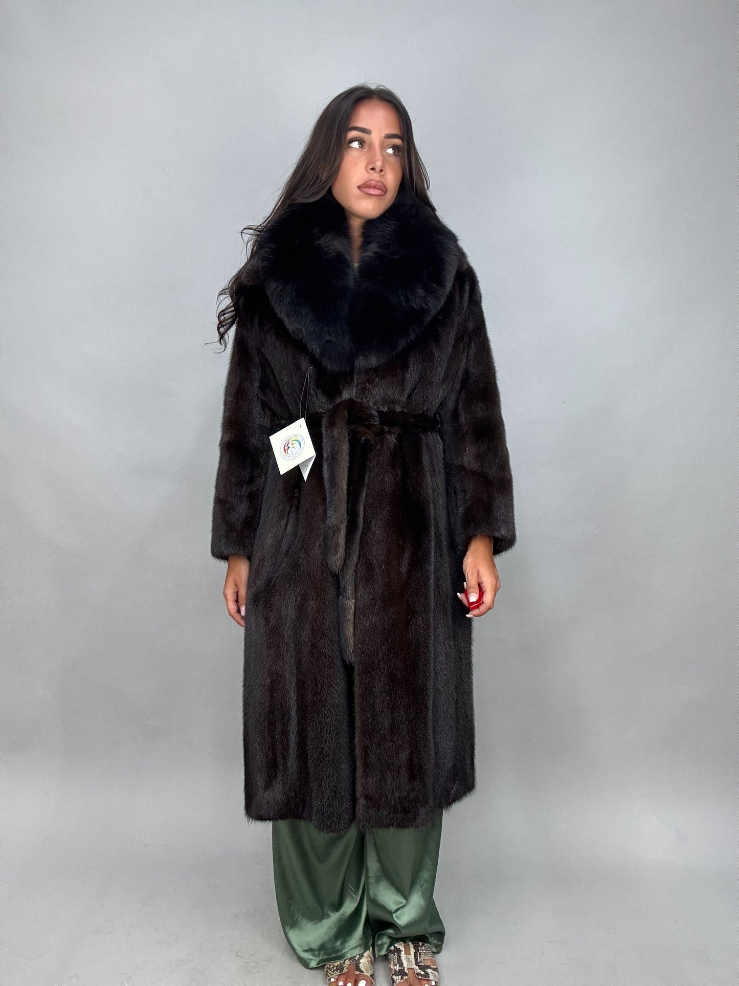 Cappotto in visone e volpe
