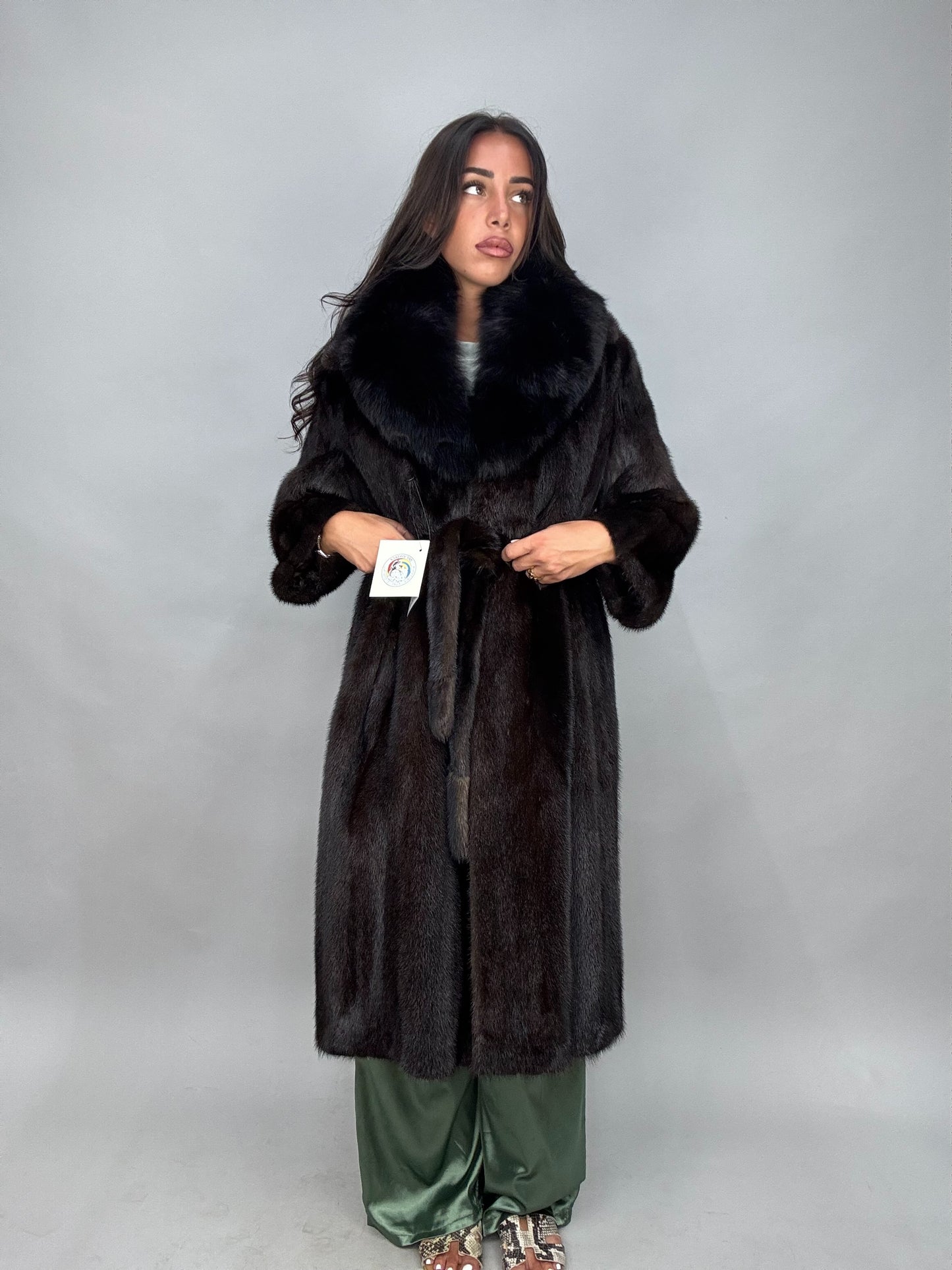 Cappotto in visone e volpe