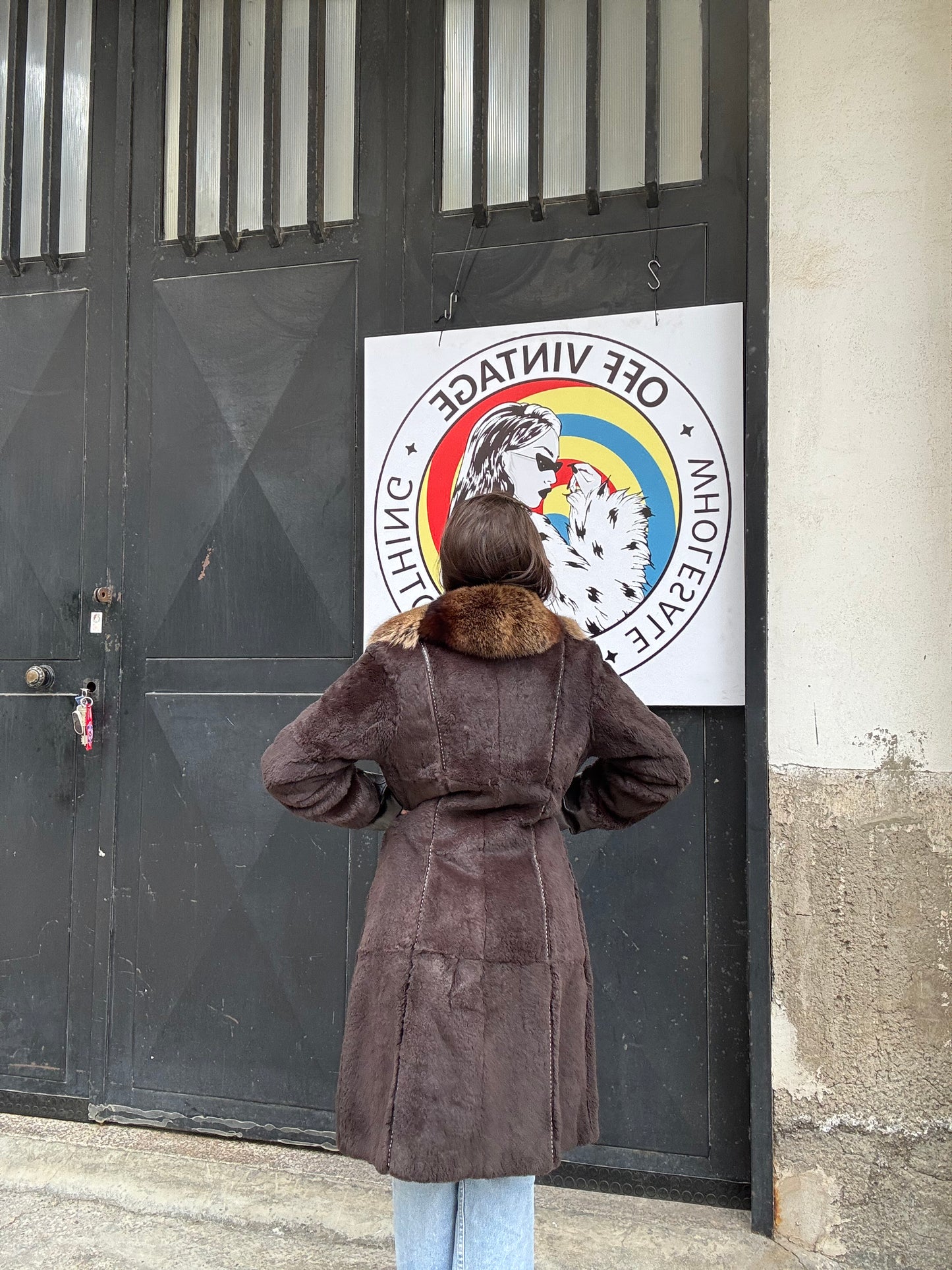 Cappotto in rex e volpe