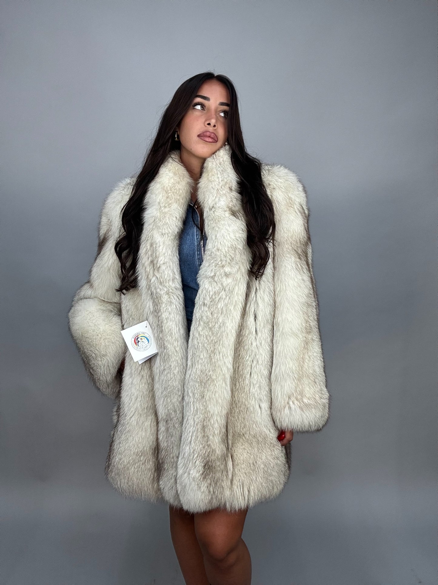 Silver fox jacket