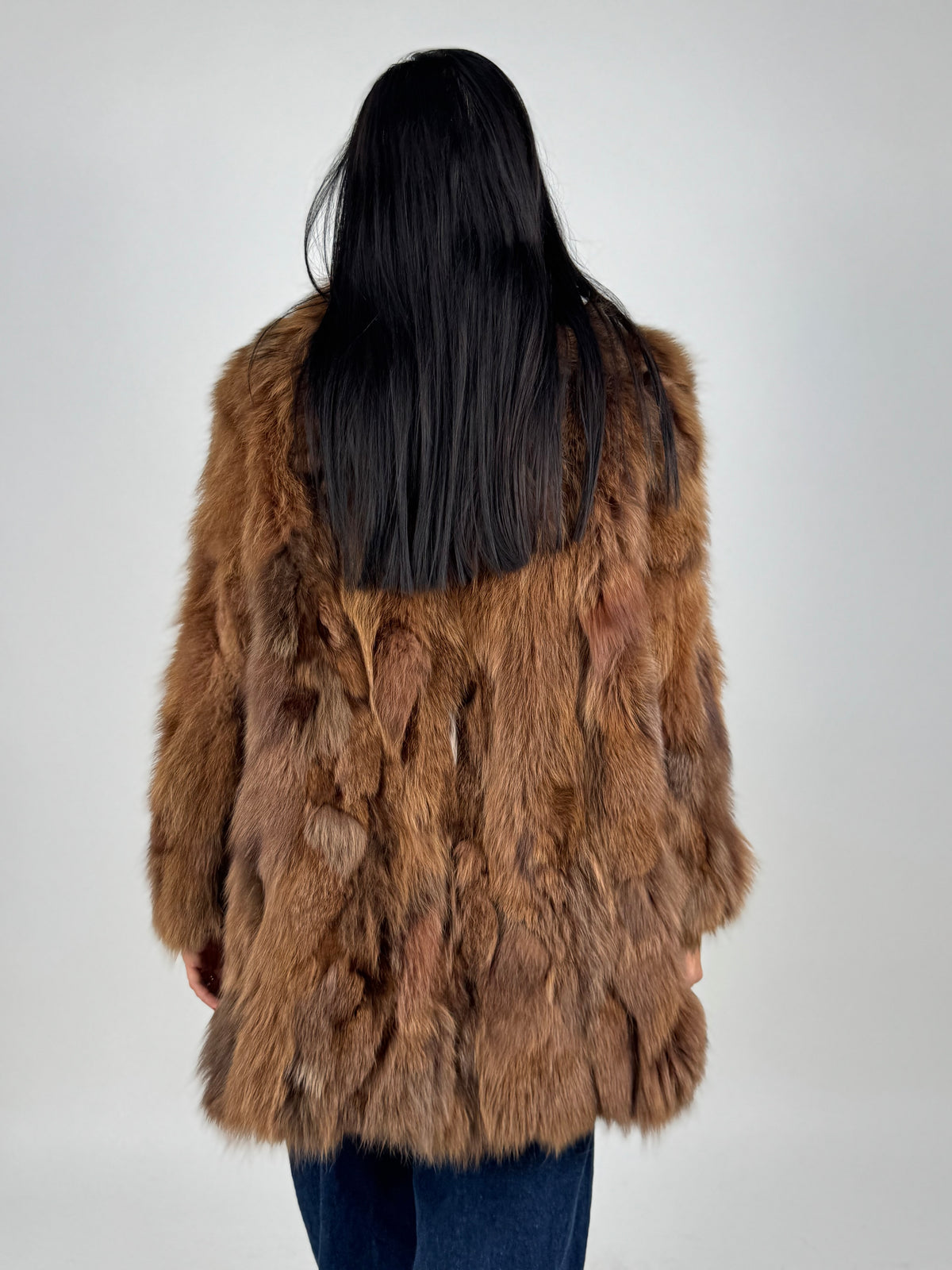 Giacca in volpe brown N222