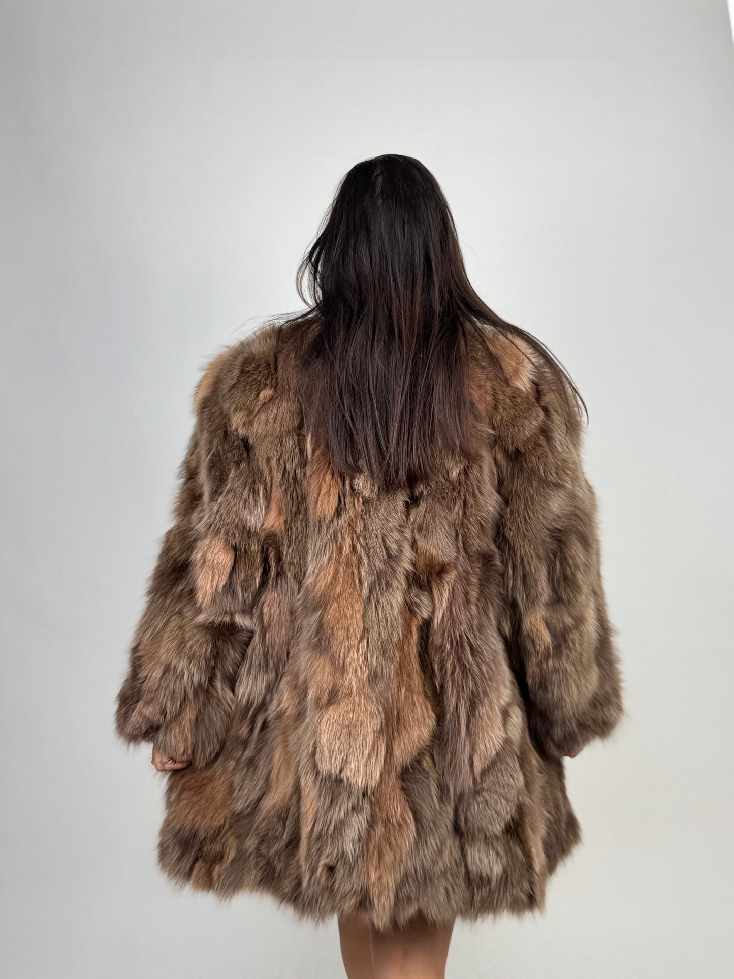 Giacca in volpe brown N67
