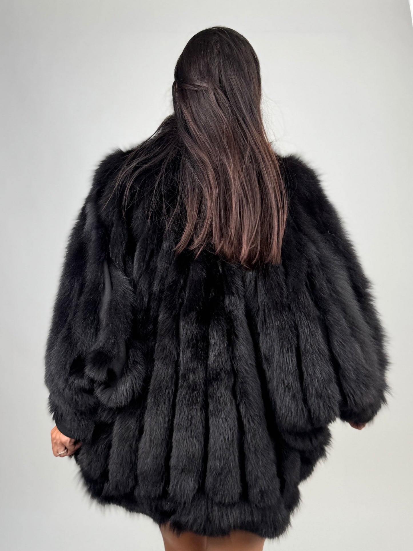 Giacca in volpe black N68