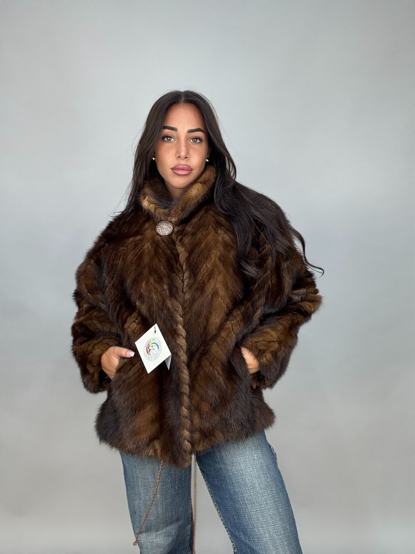 Silver fox jacket
