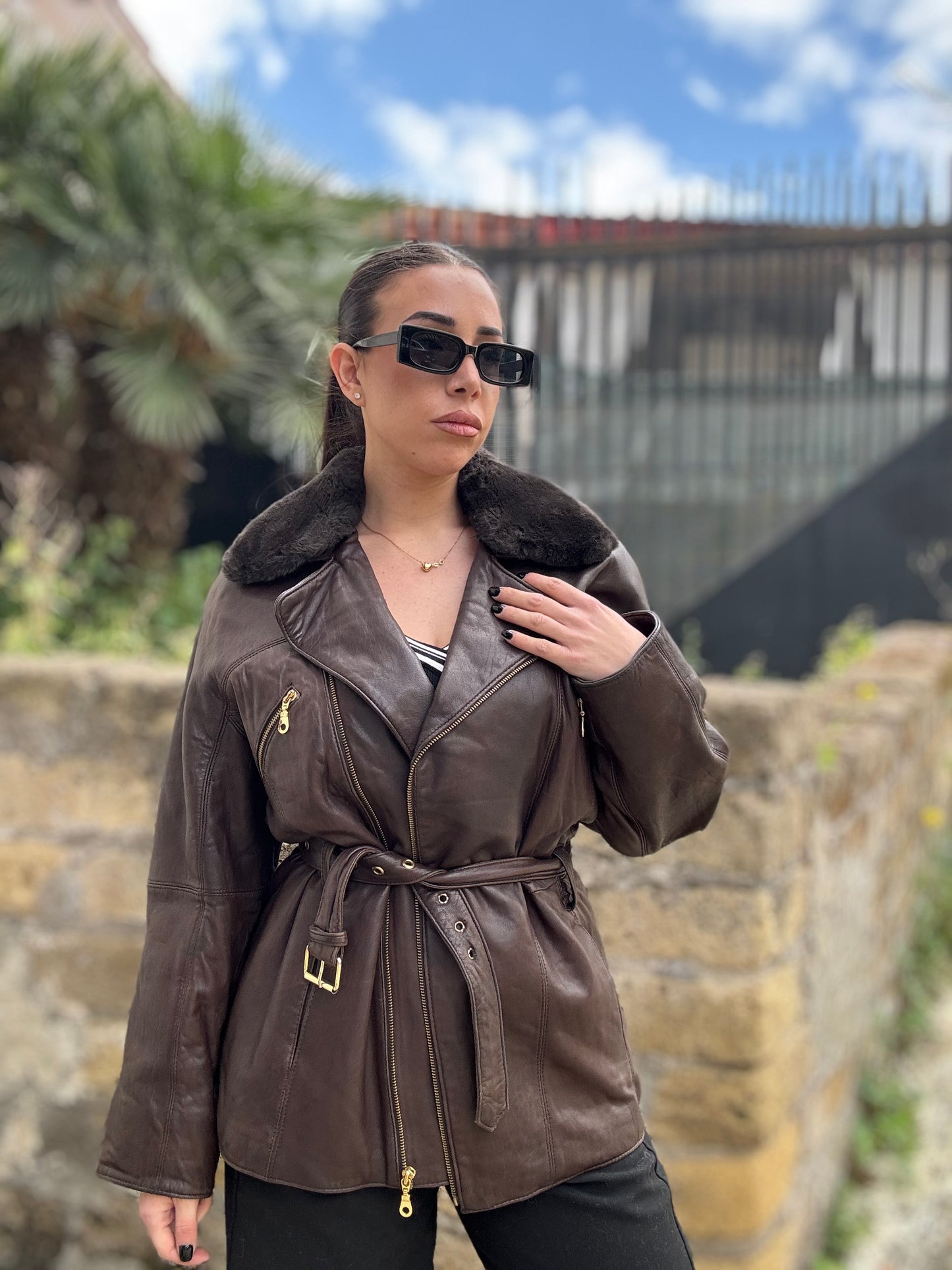 Giacca in pelle