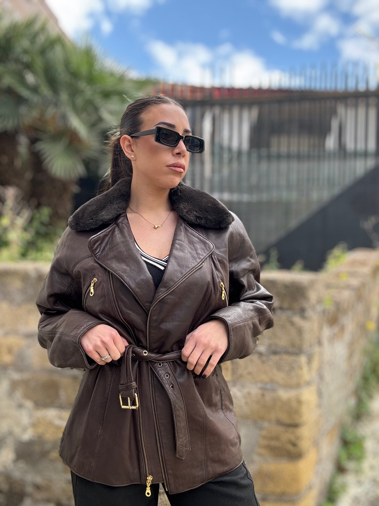 Giacca in pelle