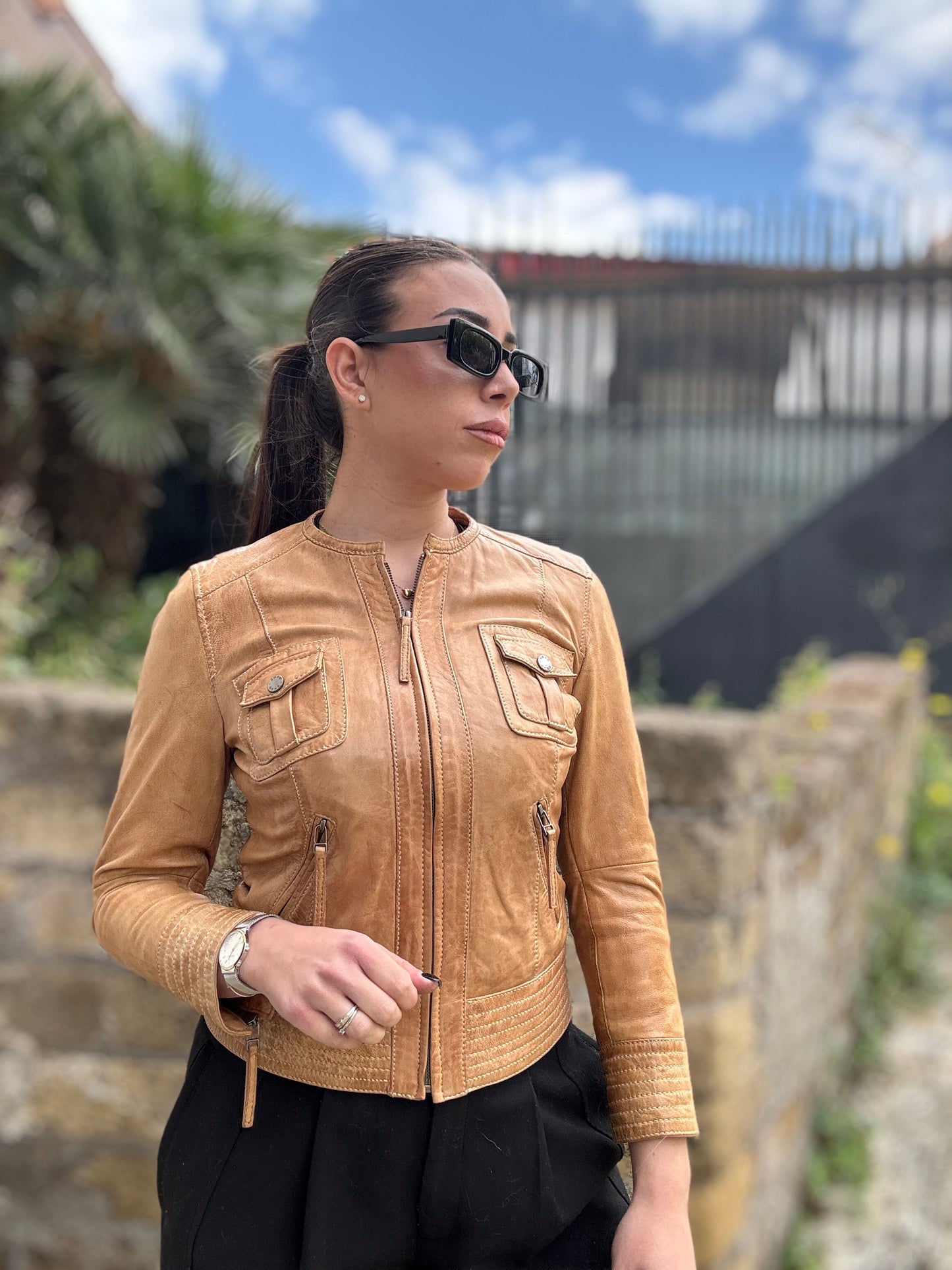 Giacca in pelle