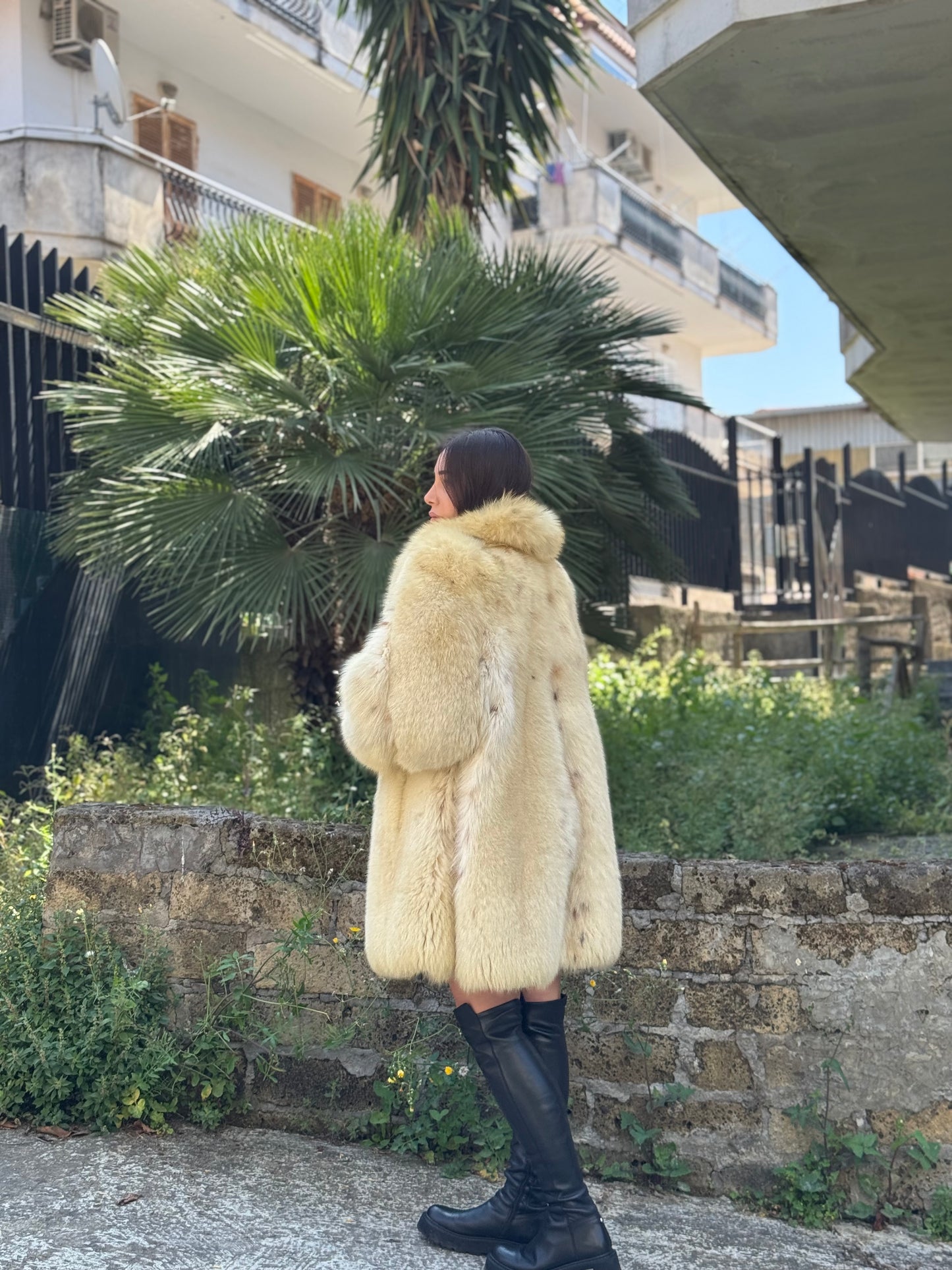 Giacca in volpe linciata