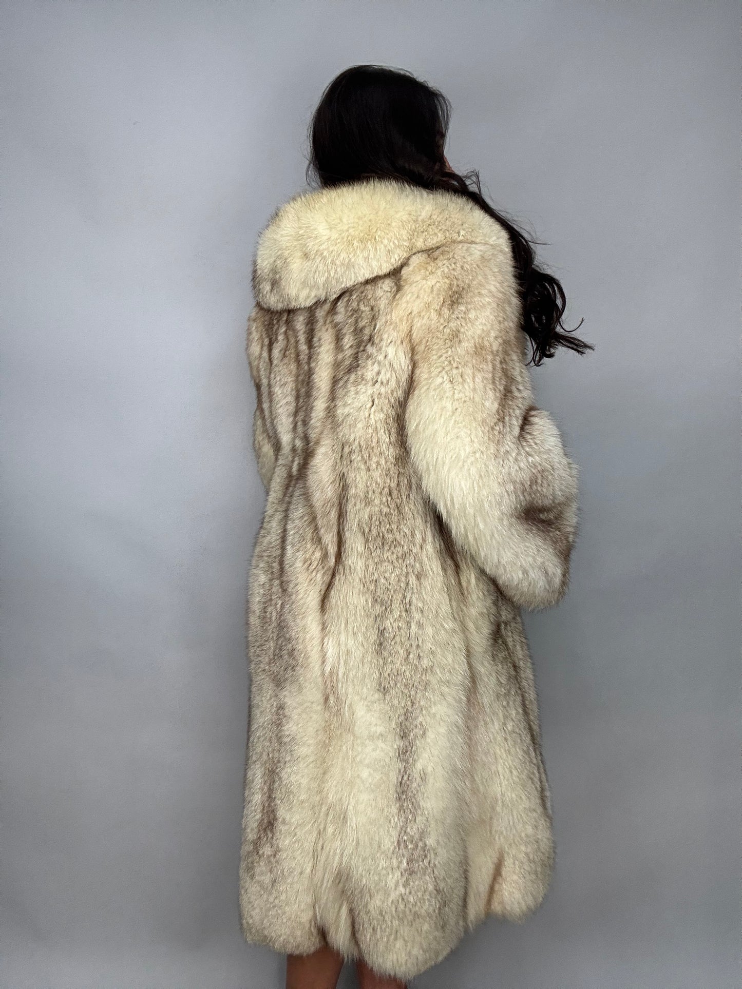 Cappotto in volpe della groenlandia